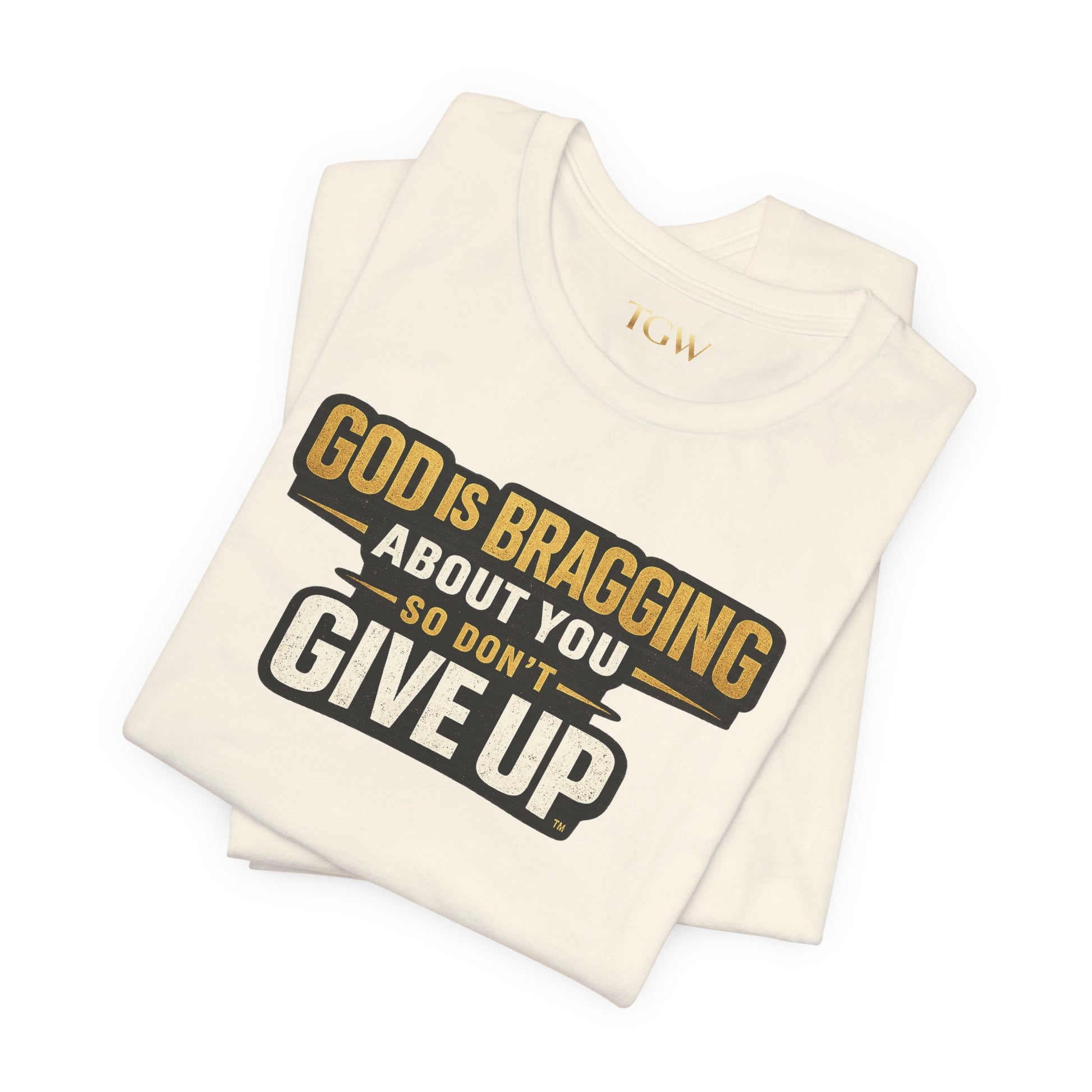 God is Bragging About You - Jersey Short Sleeve Tee