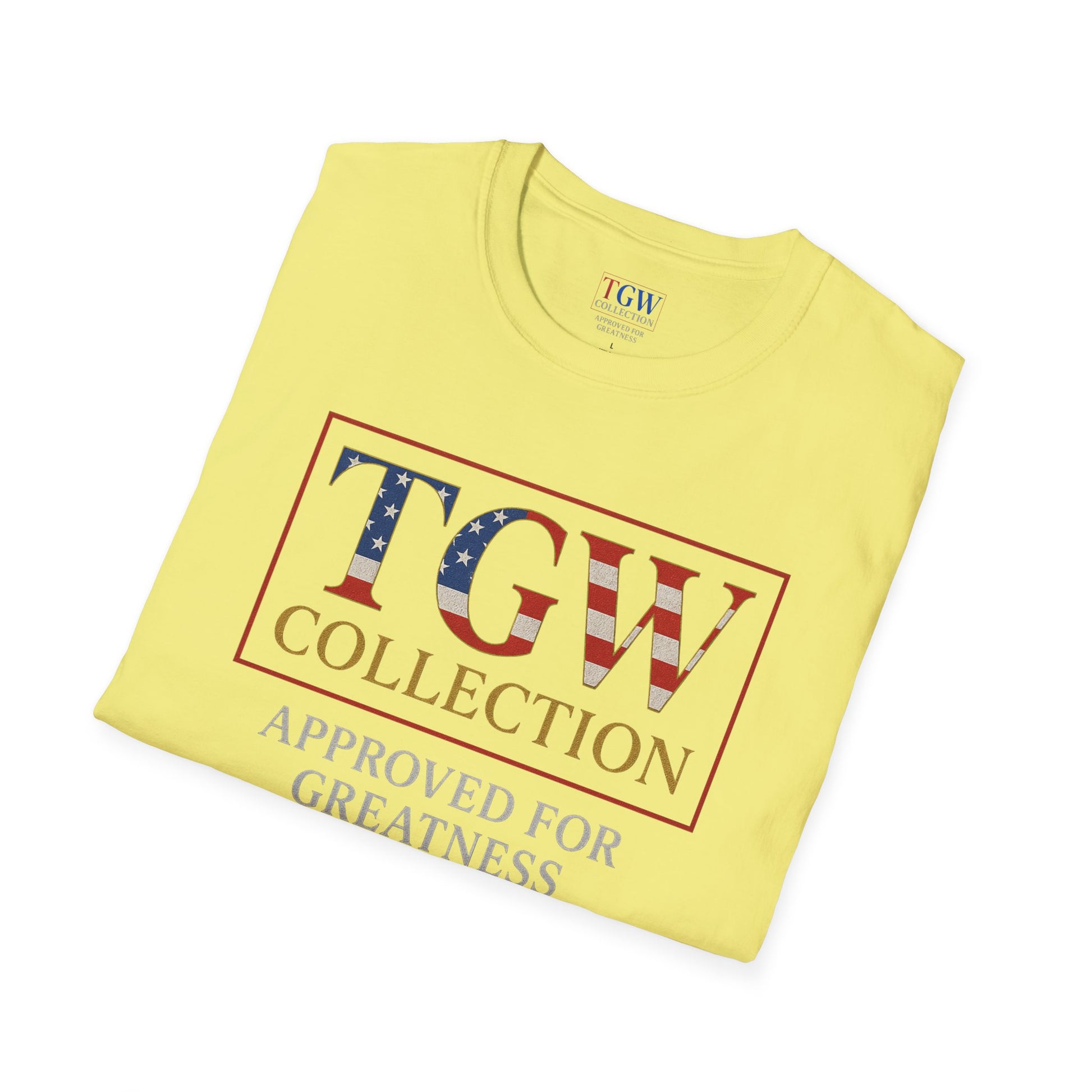 Soft style T-Shirt: TGW Collection, Approved for Greatness - Comfortable Apparel for Everyday, Gifts for Friends, USA Pride