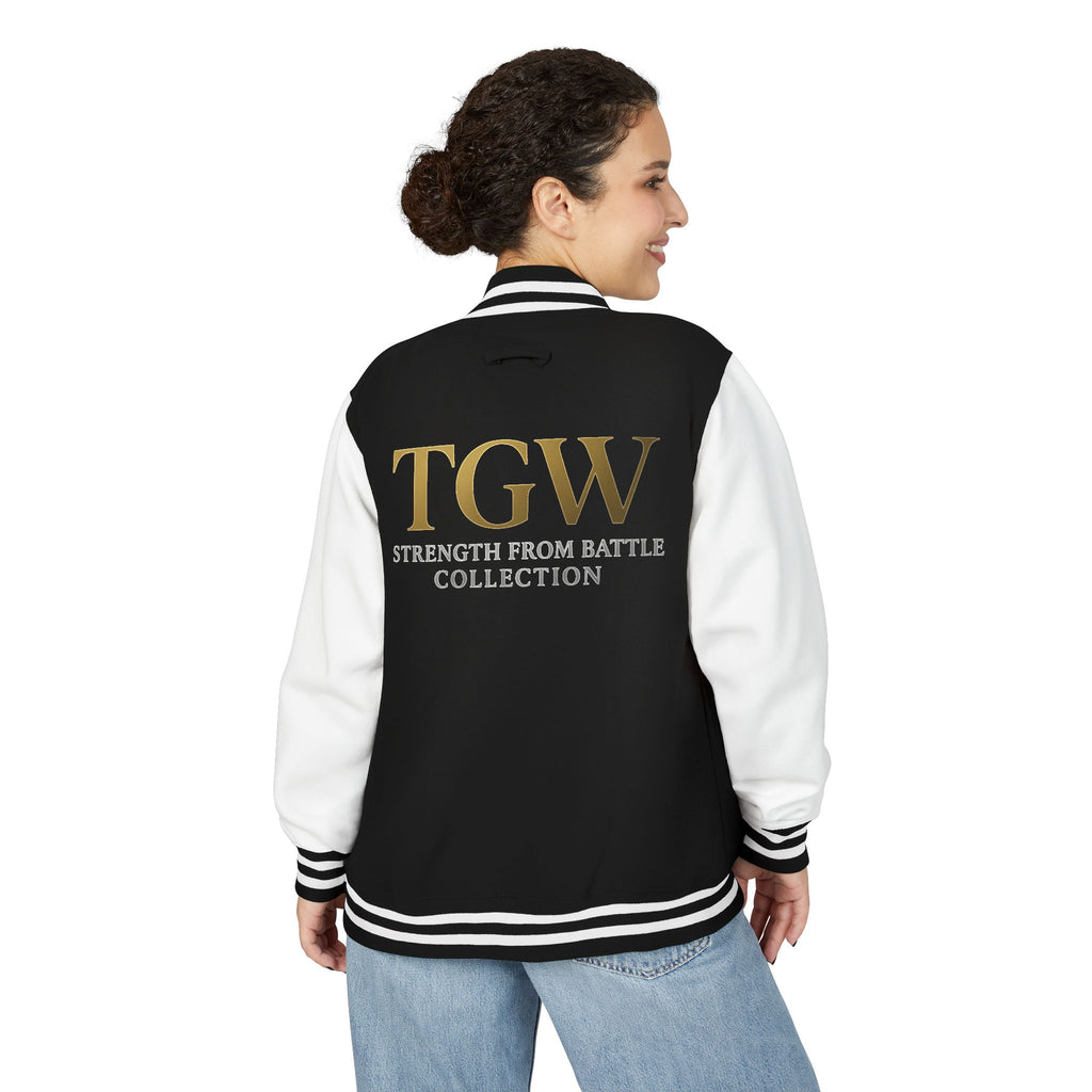 Women Heavyweight Letterman Jacket - Vintage Style Varsity Jacket for Everyday Wear, Sports Events, Graduation, Casual Outings, Team Spirit