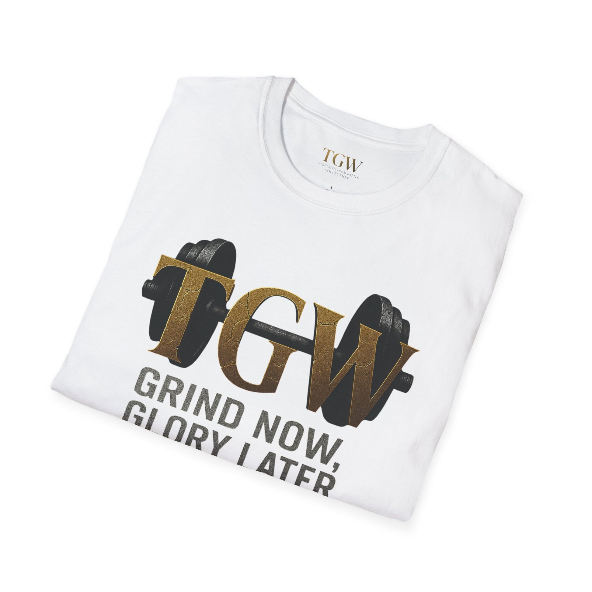 Gym Motivation T-Shirt | "Grind Now, Glory Later" | Fitness Tee, Workout Shirt, Athletic Apparel, Gift for Gym Lovers