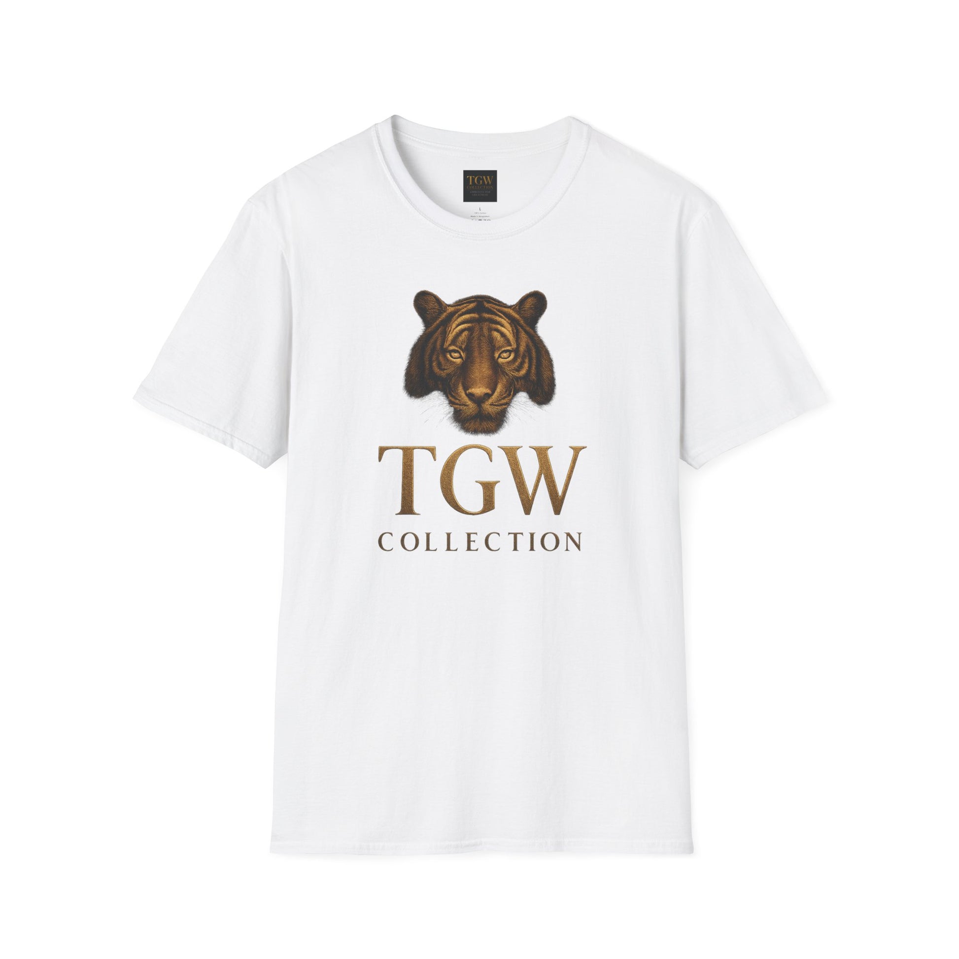 Tiger Head Softstyle T-Shirt | Casual Wear, Wild Animal Tee, Fashion Statement, Unique Design