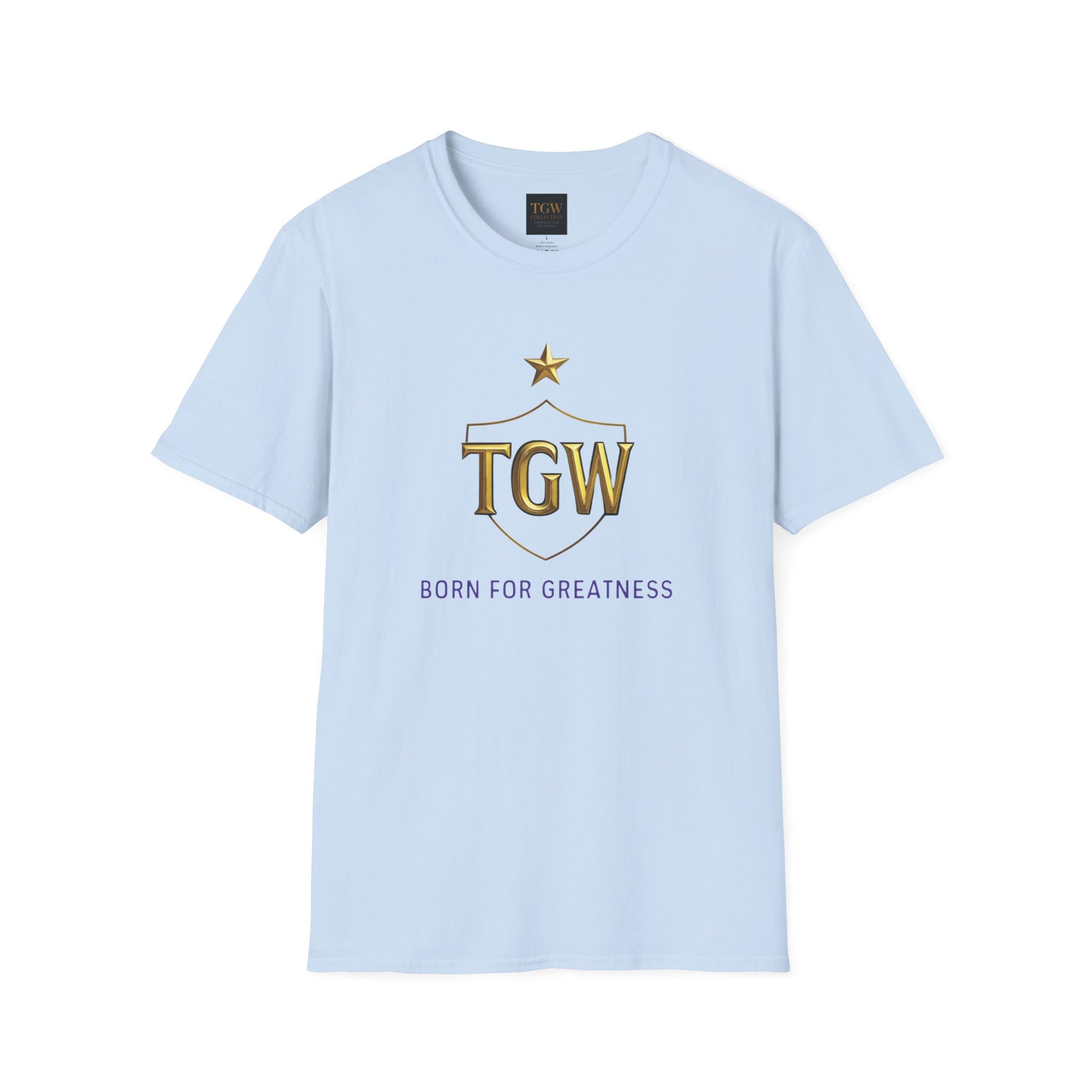 Softstyle T-Shirt - TGW 'Born for Greatness' Tee, Motivational Gift, Casual Wear, Inspirational Apparel, Achievement