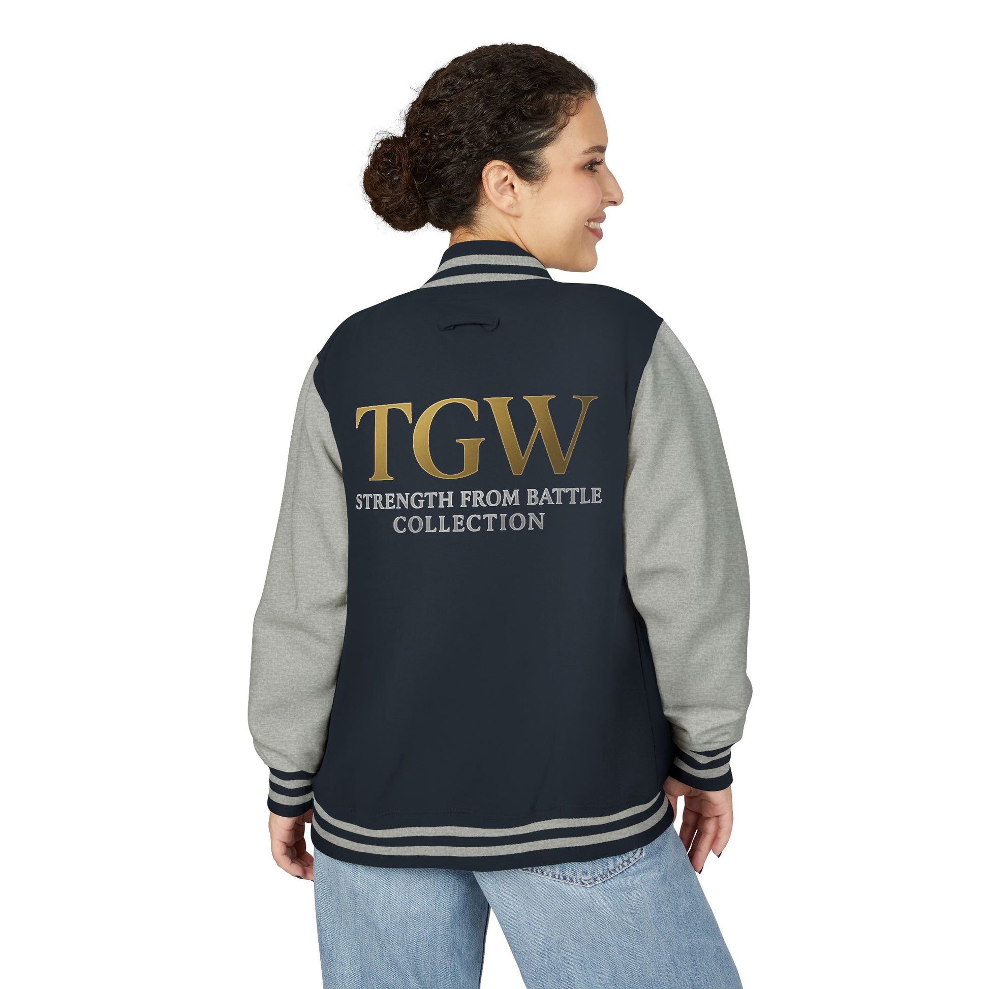 Women Heavyweight Letterman Jacket - Vintage Style Varsity Jacket for Everyday Wear, Sports Events, Graduation, Casual Outings, Team Spirit