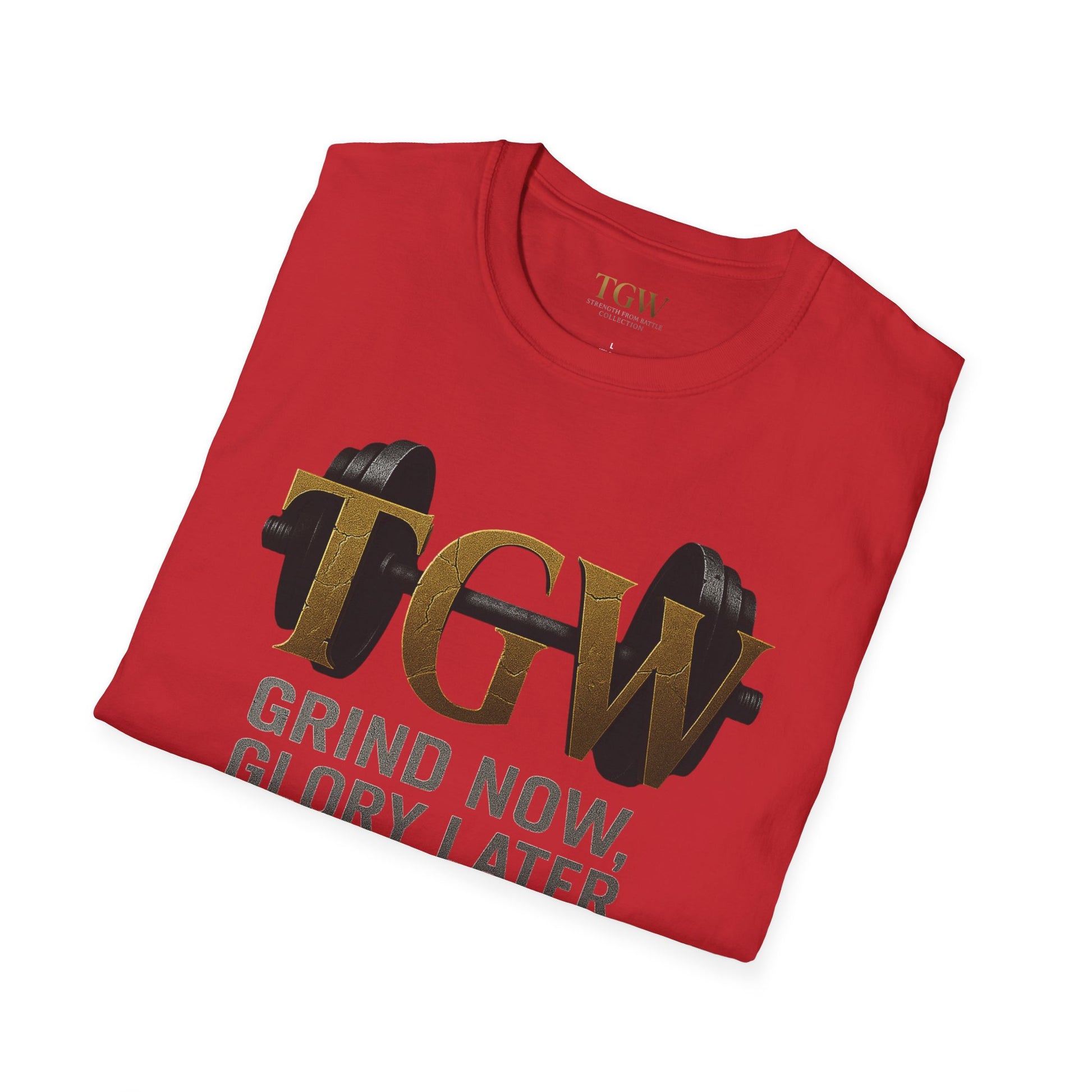 Gym Motivation T-Shirt | "Grind Now, Glory Later" | Fitness Tee, Workout Shirt, Athletic Apparel, Gift for Gym Lovers