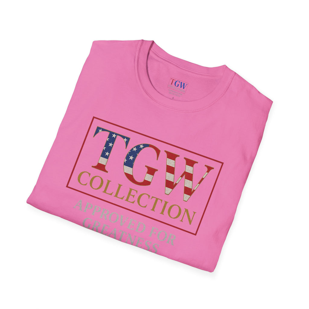 Soft style T-Shirt: TGW Collection, Approved for Greatness - Comfortable Apparel for Everyday, Gifts for Friends, USA Pride
