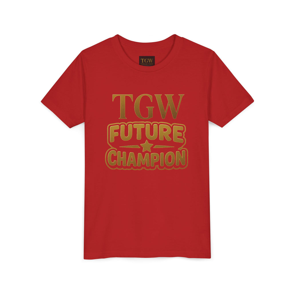 Future Champion Youth Tee - Motivational Kids Shirt, Sportswear, Birthday Gift, Fun Apparel, Champion Theme