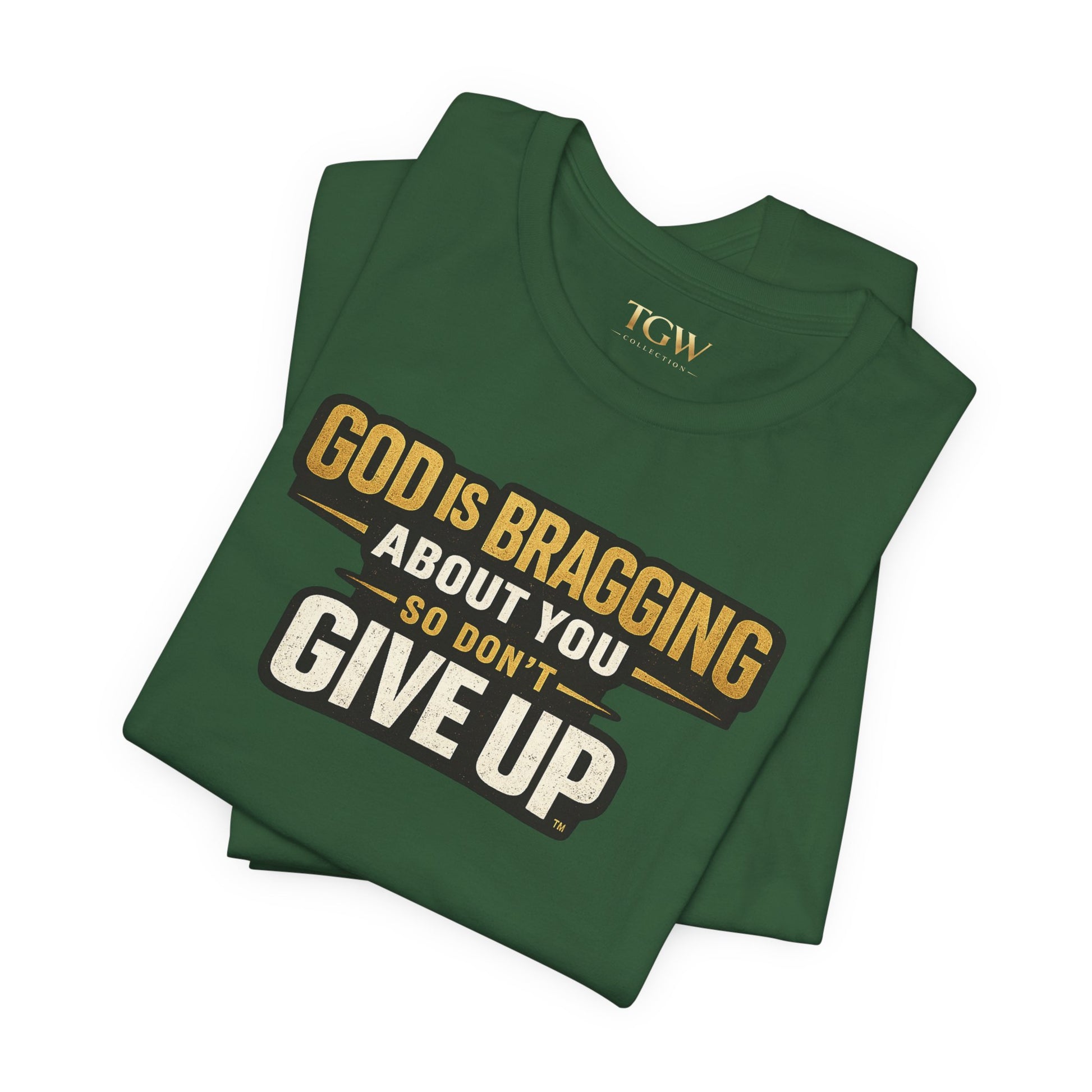God is Bragging About You - Jersey Short Sleeve Tee