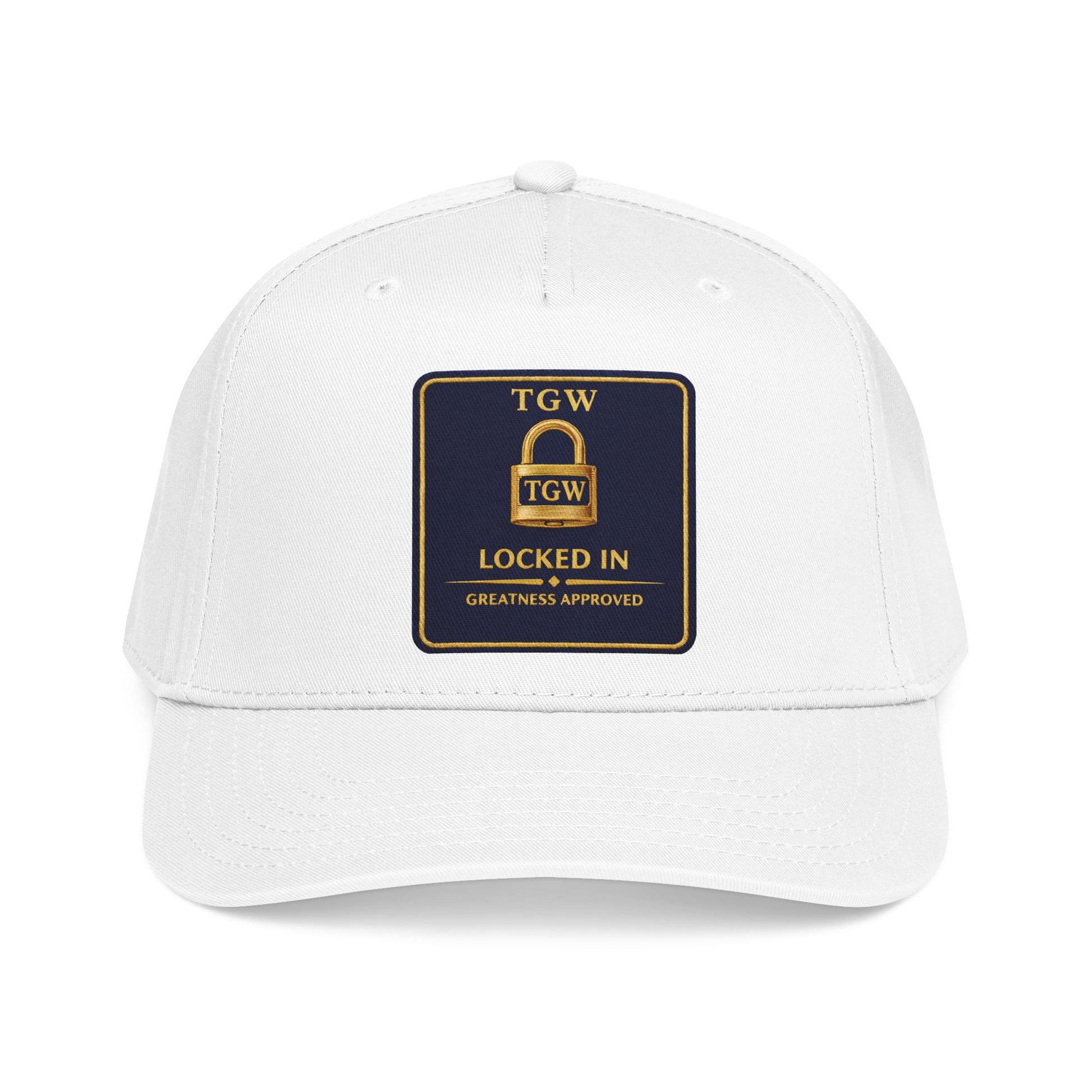 TGW “LOCKED IN” — Greatness Approved   Mid Profile Baseball Cap