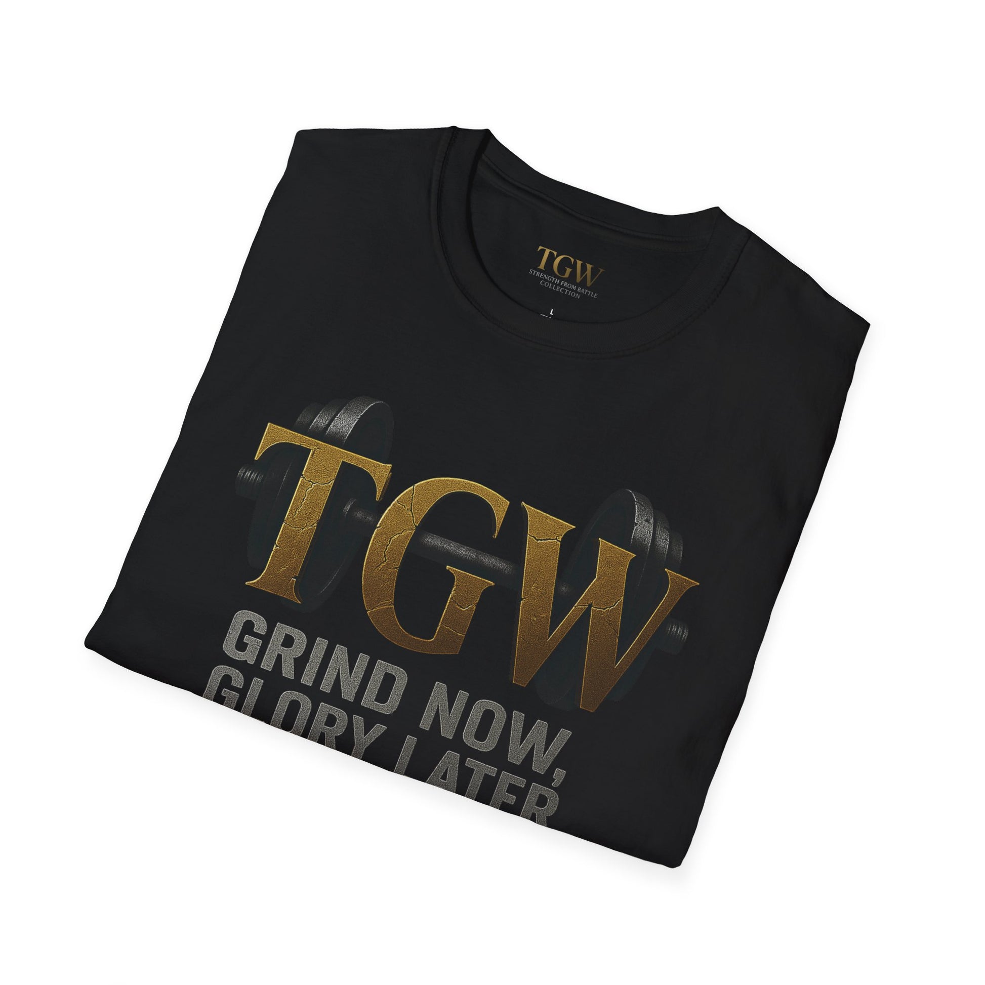 Gym Motivation T-Shirt | "Grind Now, Glory Later" | Fitness Tee, Workout Shirt, Athletic Apparel, Gift for Gym Lovers