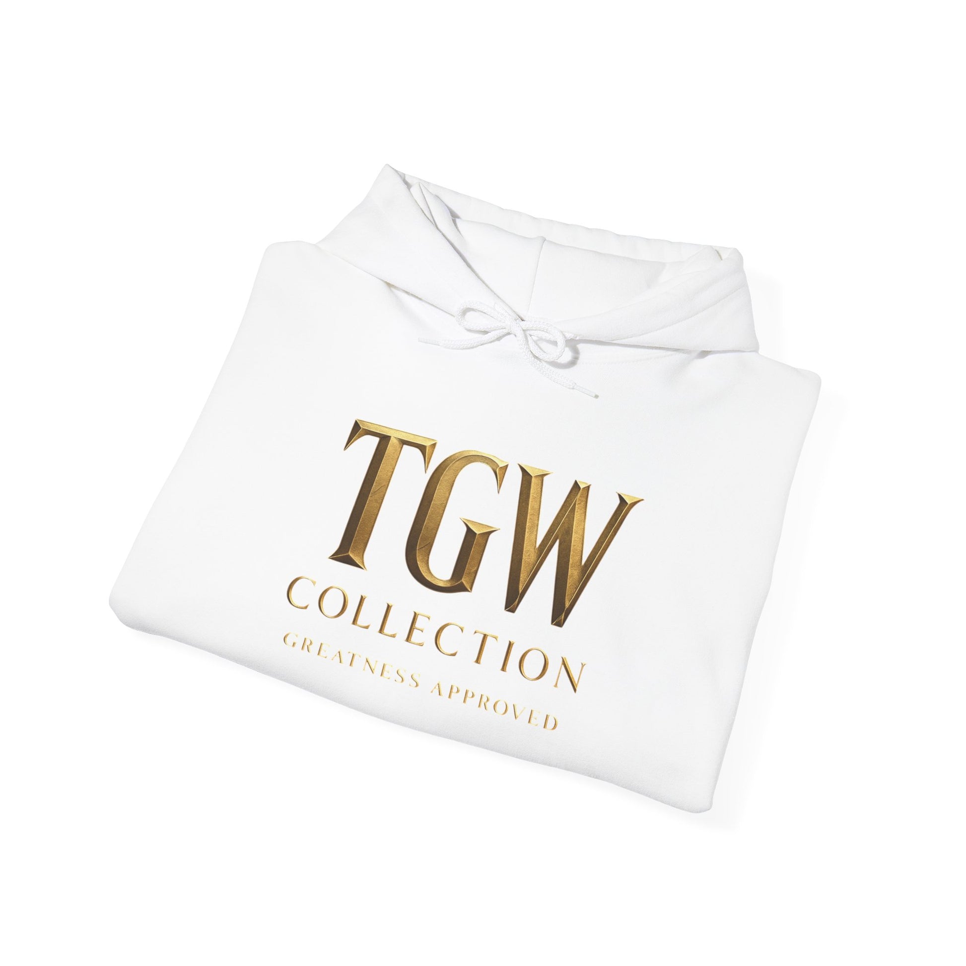 Elegant Gold Graphic Hoodie for Trendy Comfort | Sweatshirt, Cozy Wear, Fashion Gift, Casual Style, TGW Collection