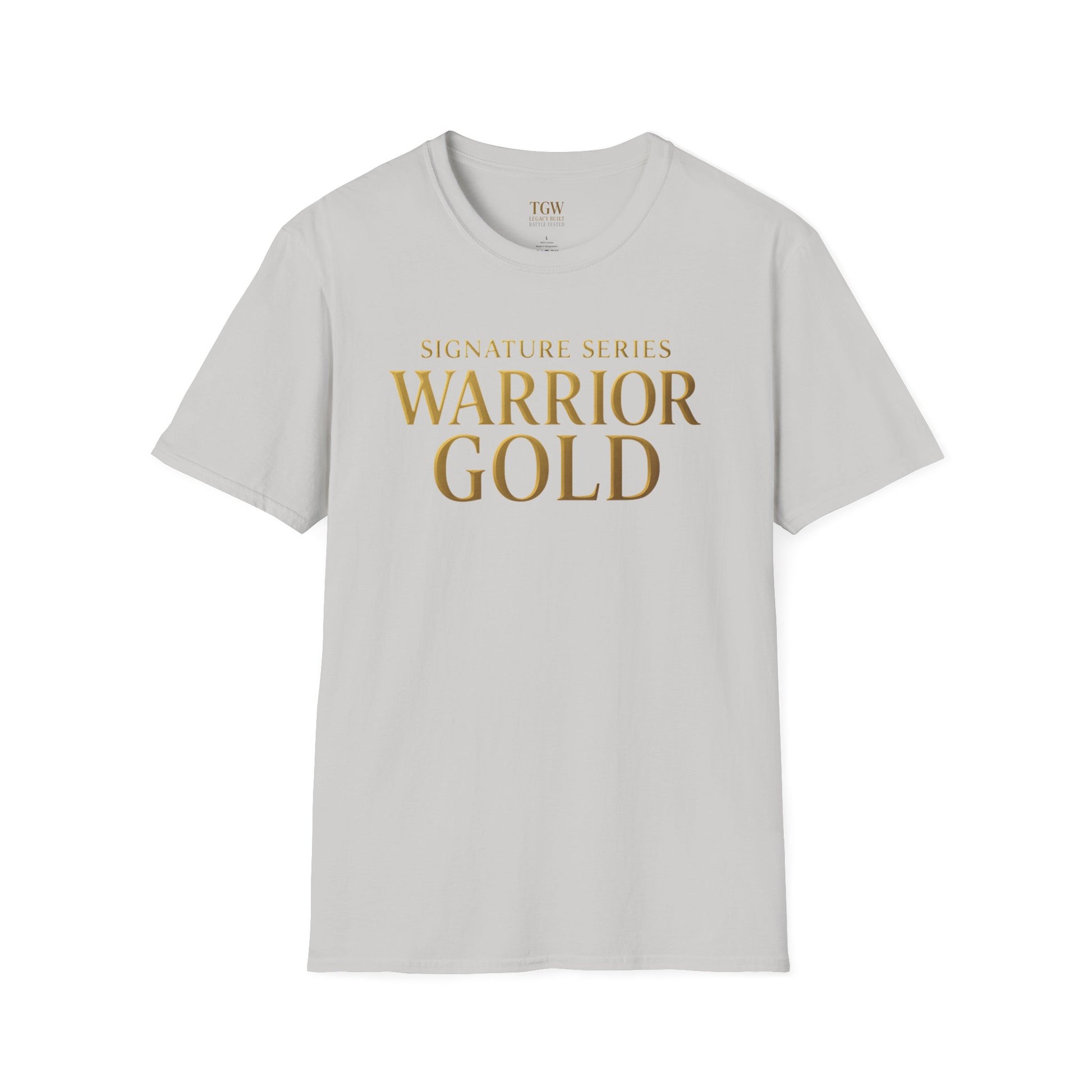 Warrior Gold Unisex Softstyle T-Shirt, Comfortable Tee, Motivational Apparel, Gift for Warriors, Casual Wear, Affirmation Shirt