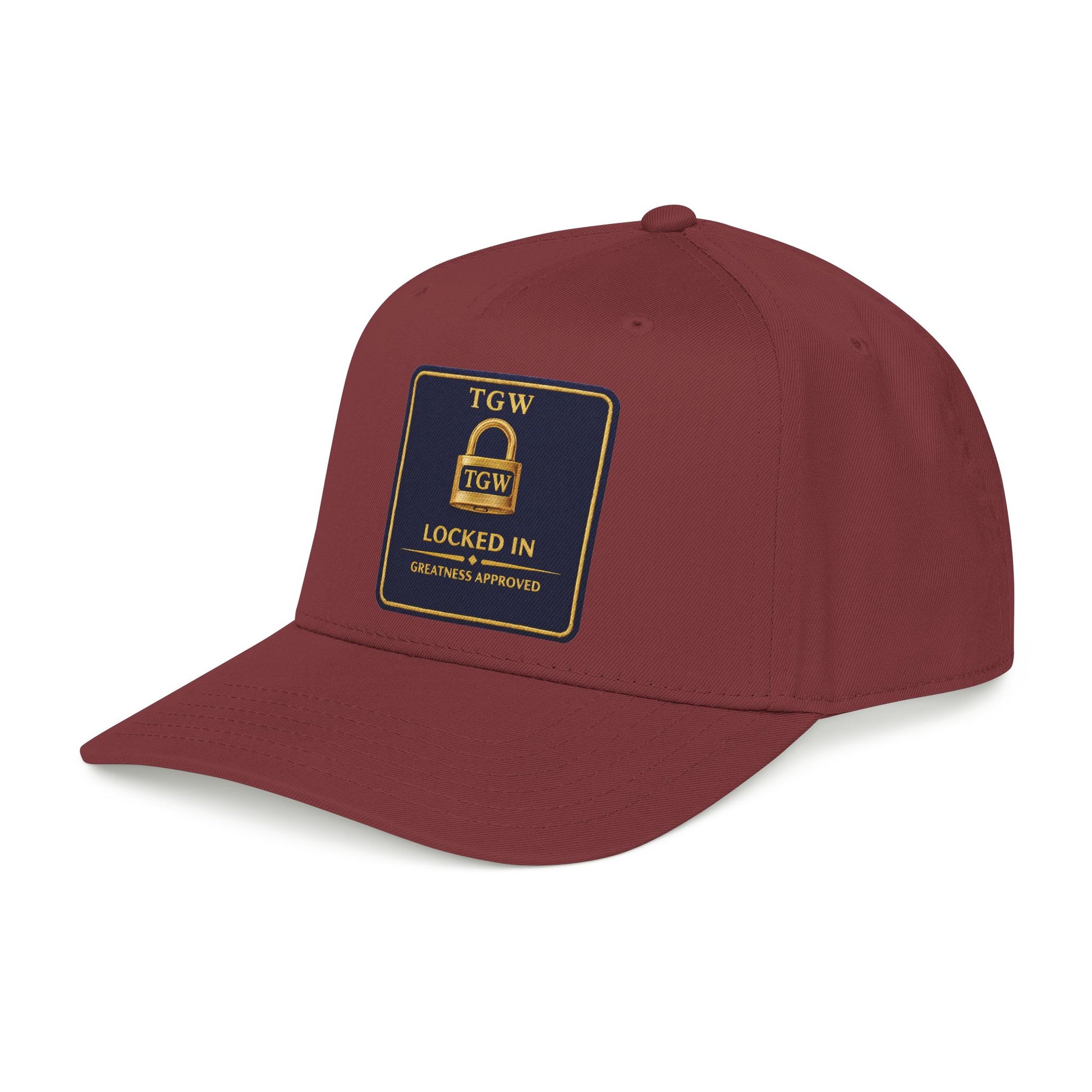TGW “LOCKED IN” — Greatness Approved   Mid Profile Baseball Cap