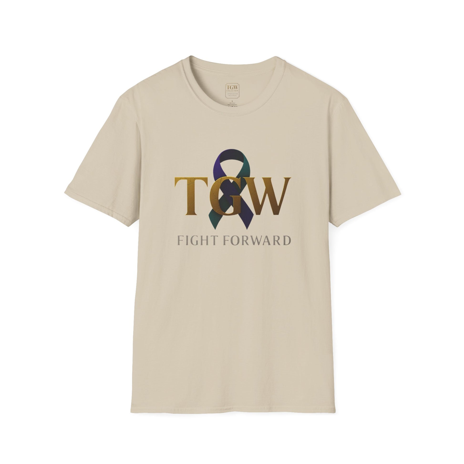 Inspirational T-Shirt, Fight Forward Awareness Tee, Supportive Gift, Casual Wear, Motivational Apparel