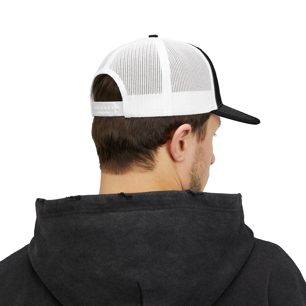 Embroidered Snapback Trucker Cap - Strength from Battle Collection, Adjustable Hat for Outdoors, Sportswear, Trendy Gift