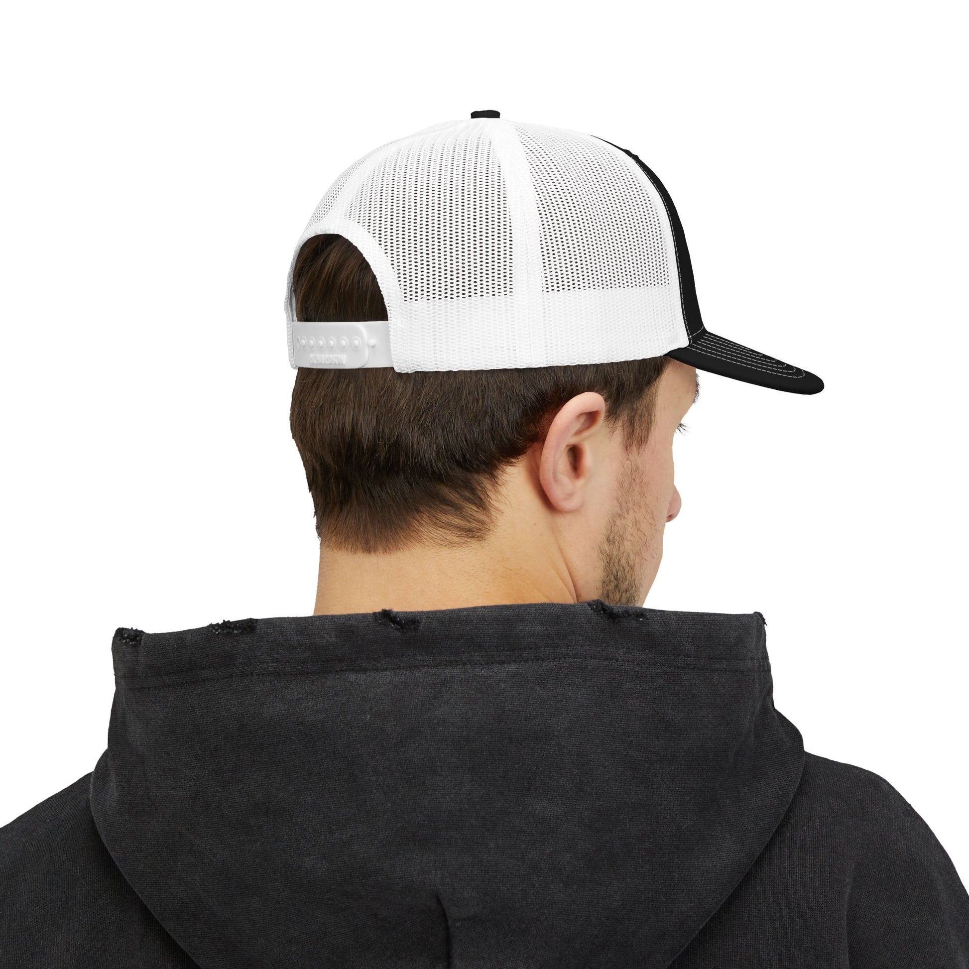 Embroidered Snapback Trucker Cap - Strength from Battle Collection, Adjustable Hat for Outdoors, Sportswear, Trendy Gift