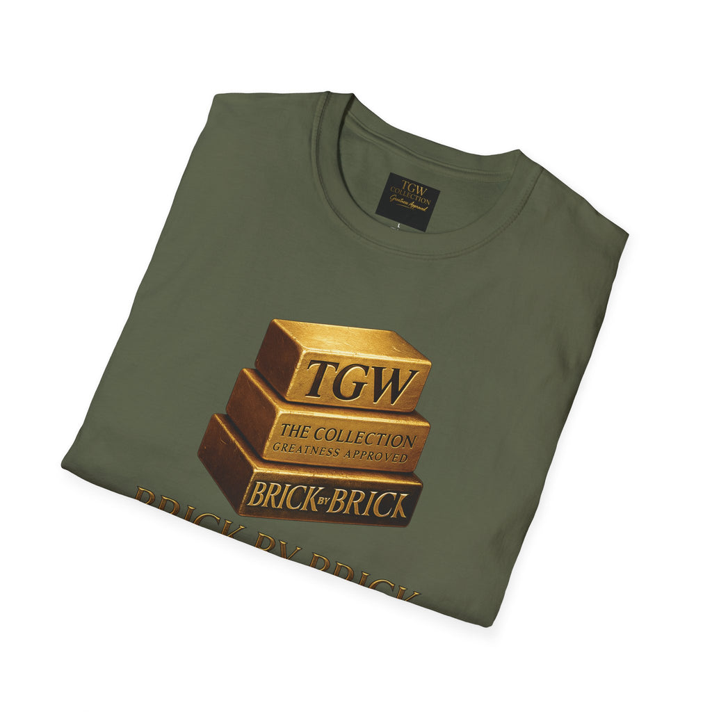 Brick by Brick T-Shirt — You Must Build Your Own Future  Motivational Tee