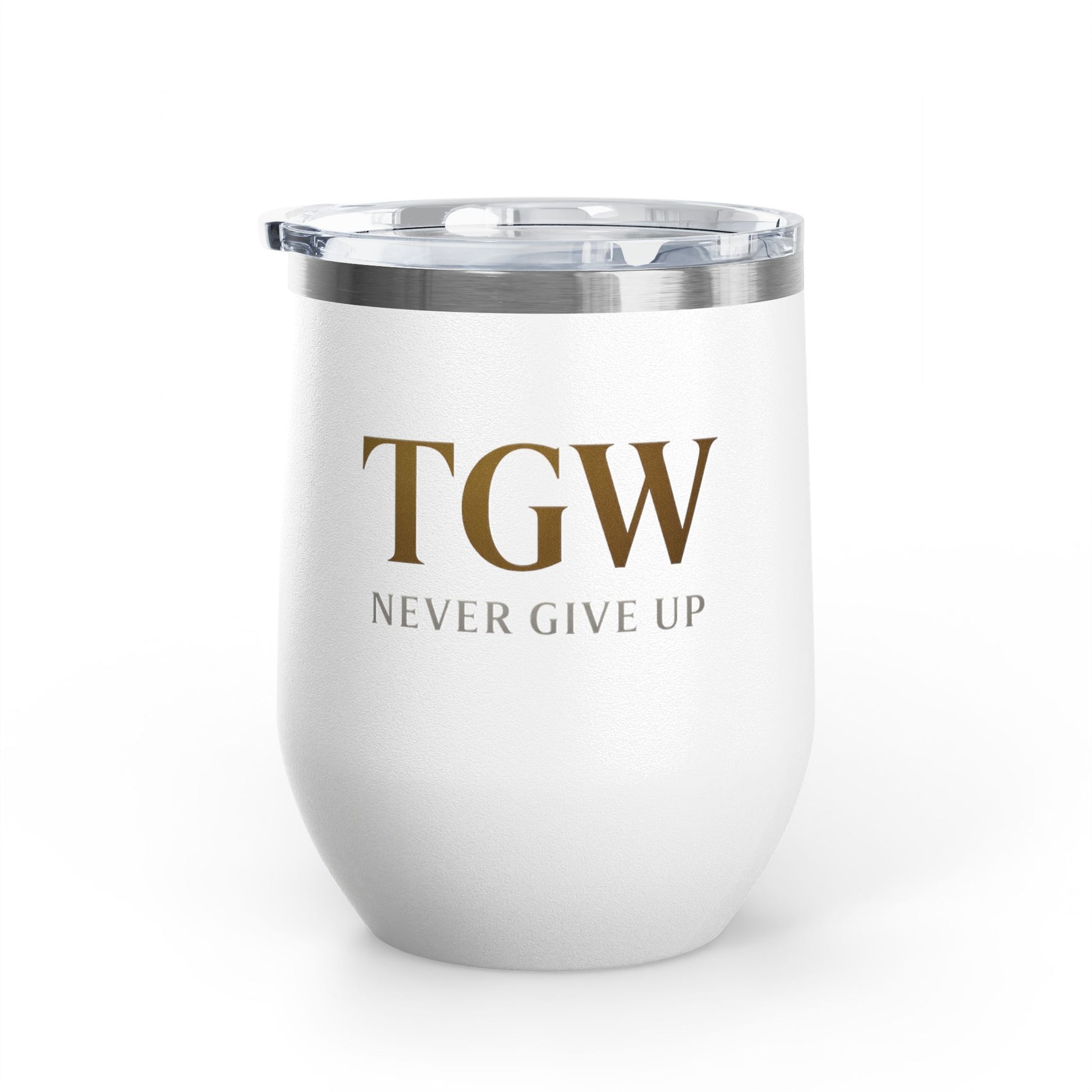 Elegant Wine Tumbler - Strive for Greatness | Personalized Gift for Wine Lovers, Celebrations, Home Bar, Holidays, Motivational Drinkware