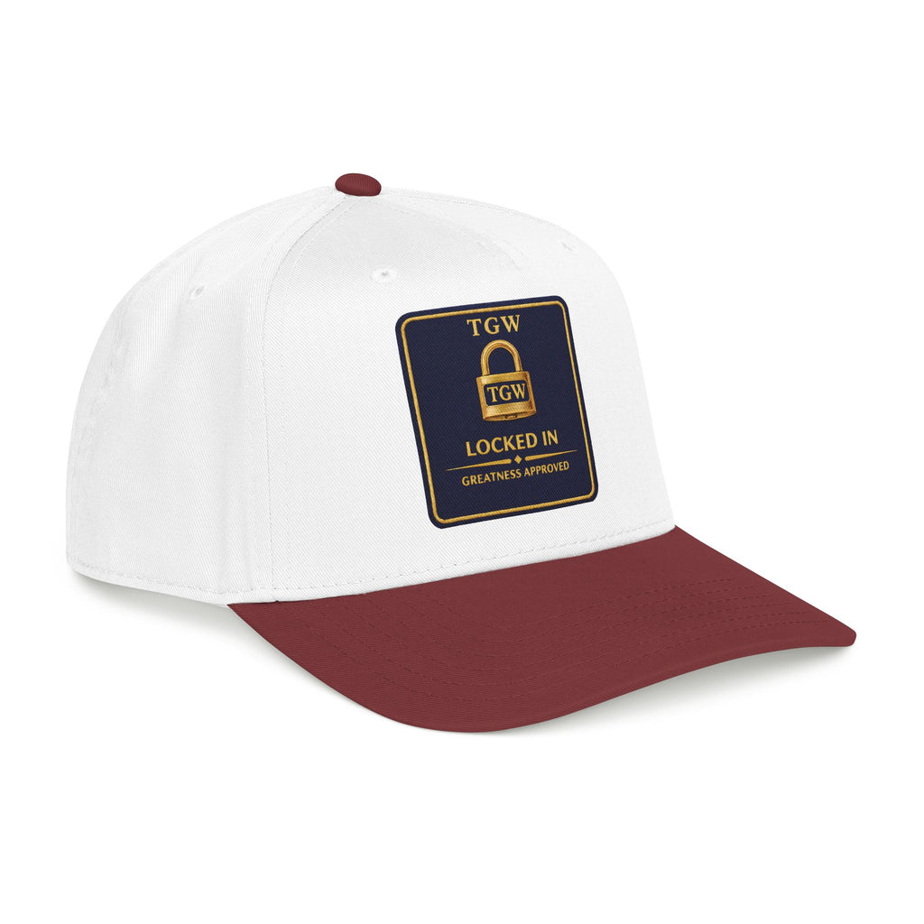 TGW “LOCKED IN” — Greatness Approved   Mid Profile Baseball Cap