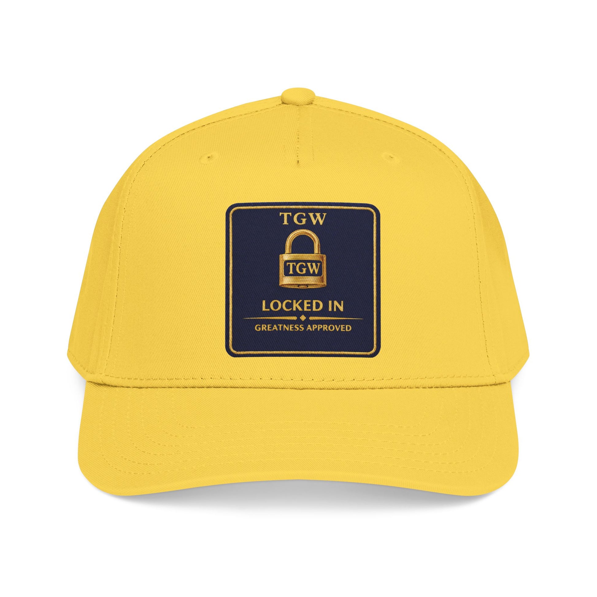 TGW “LOCKED IN” — Greatness Approved   Mid Profile Baseball Cap