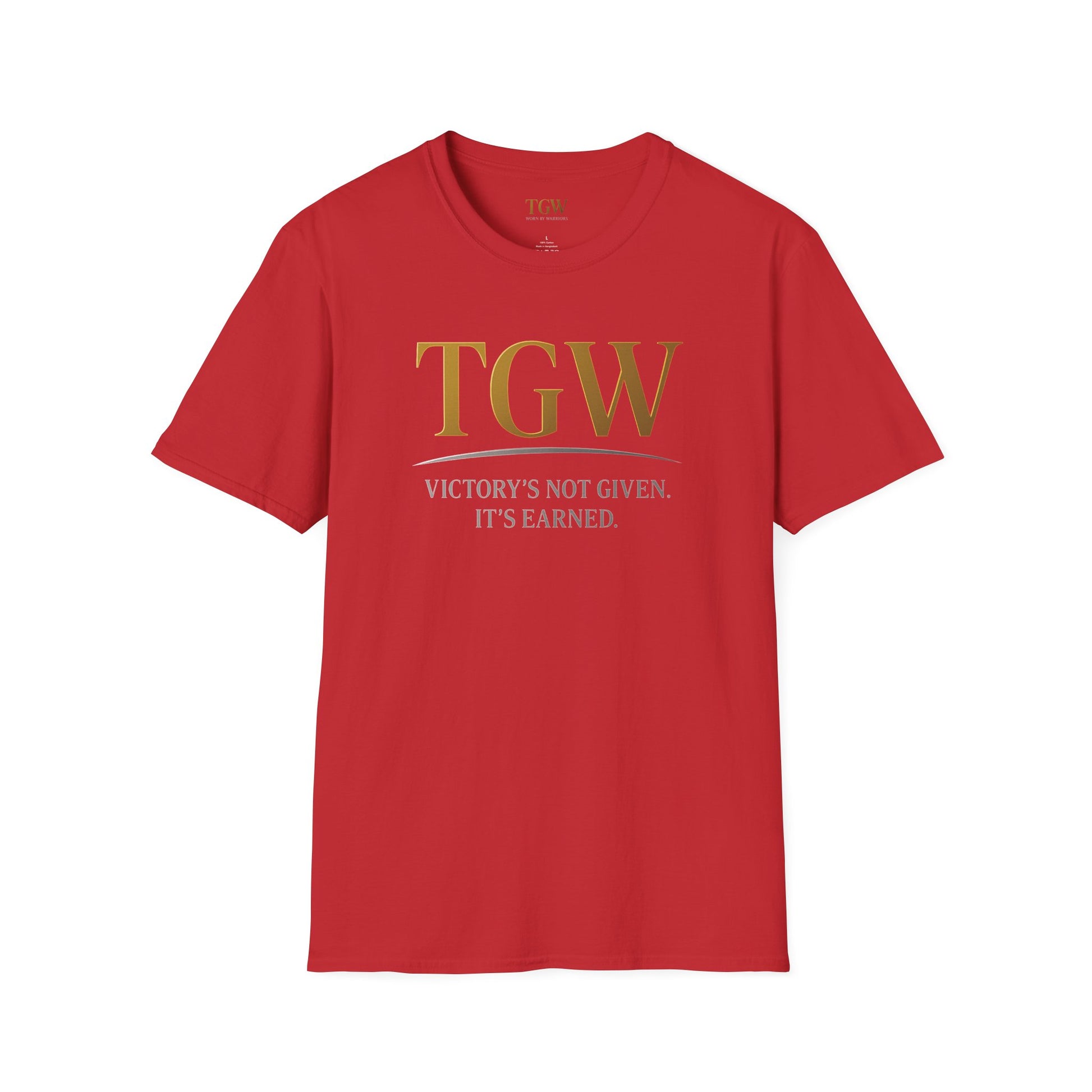 Victory Earned Unisex Softstyle T-Shirt | Motivational Tee, Inspirational Gift, Casual Wear, Empowering Apparel, Everyday Comfort