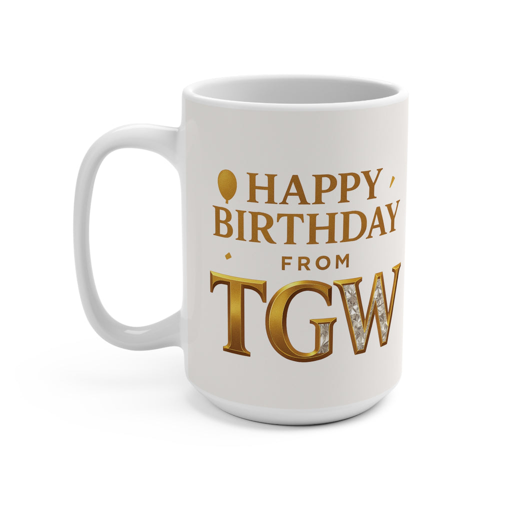Personalized Birthday Mug - Celebrate with Custom Names, Unique Gift for Friends, Family, Coffee Lovers, Birthdays, Special Occasions