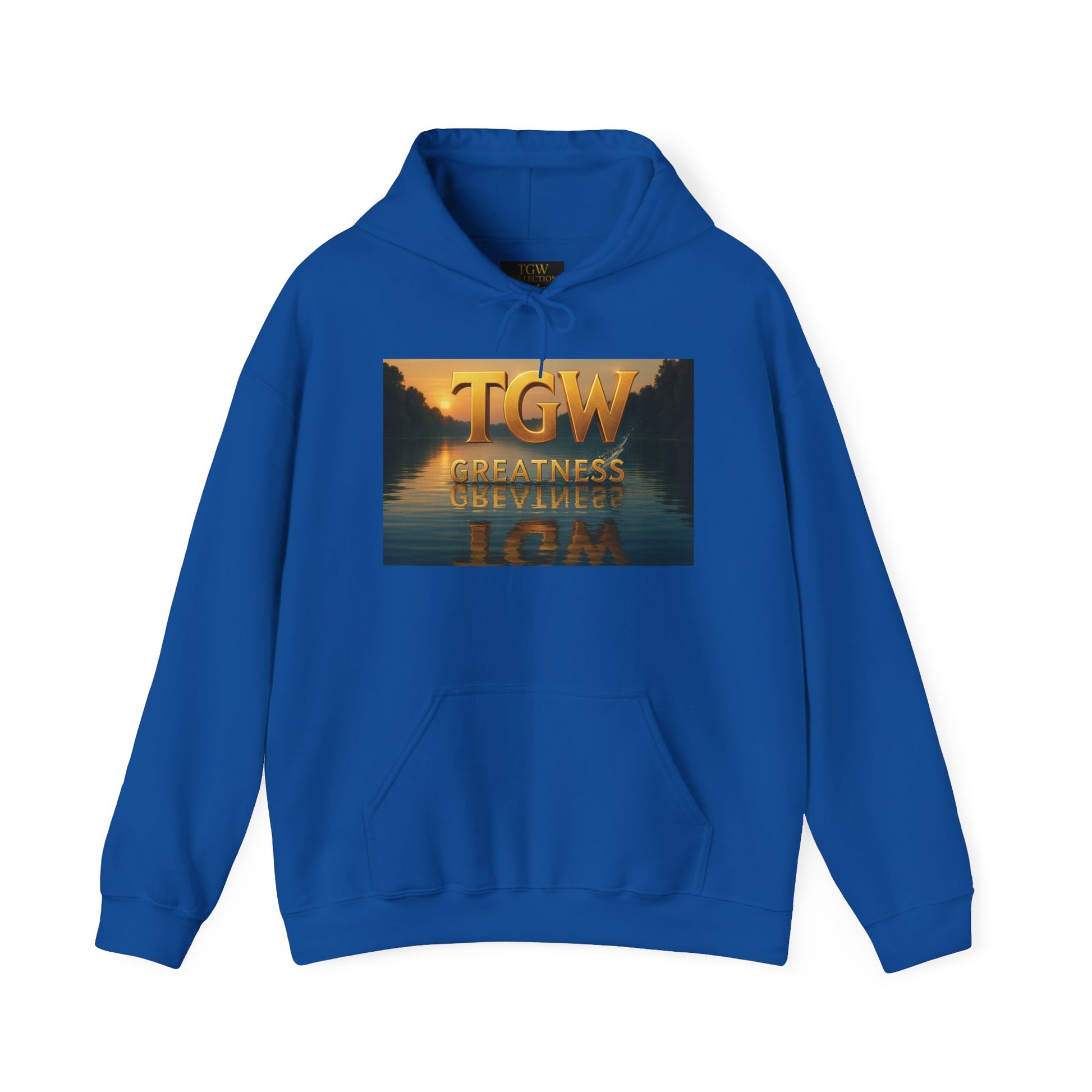 Inspirational Hooded Sweatshirt - TGW Greatness Over Everything - Cozy Gift for Motivational Souls, Layering, Casual Wear