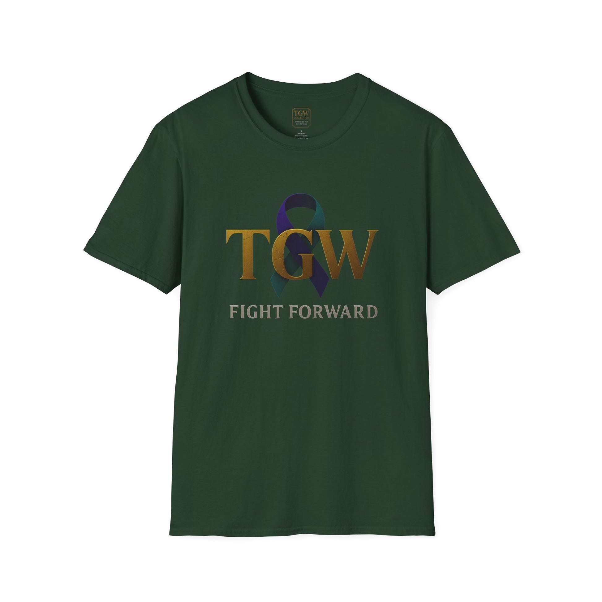 Inspirational T-Shirt, Fight Forward Awareness Tee, Supportive Gift, Casual Wear, Motivational Apparel