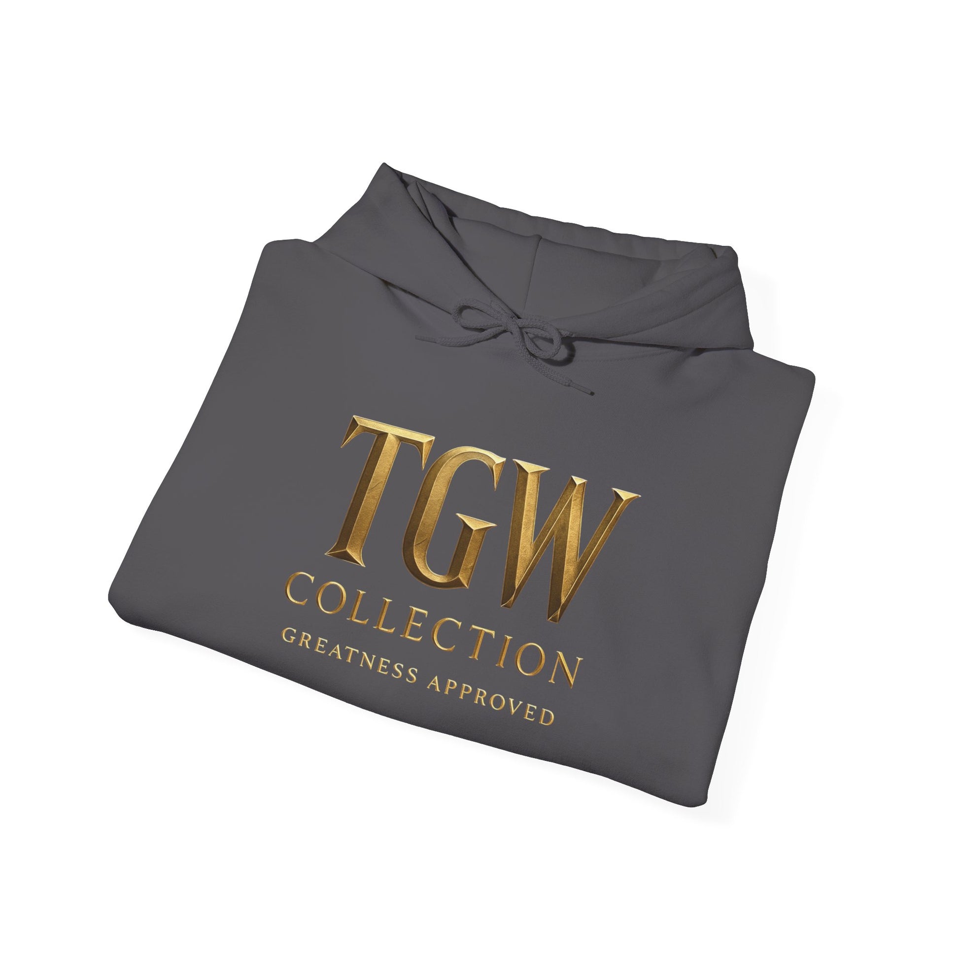 Elegant Gold Graphic Hoodie for Trendy Comfort | Sweatshirt, Cozy Wear, Fashion Gift, Casual Style, TGW Collection