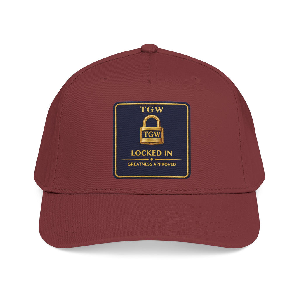 TGW “LOCKED IN” — Greatness Approved   Mid Profile Baseball Cap