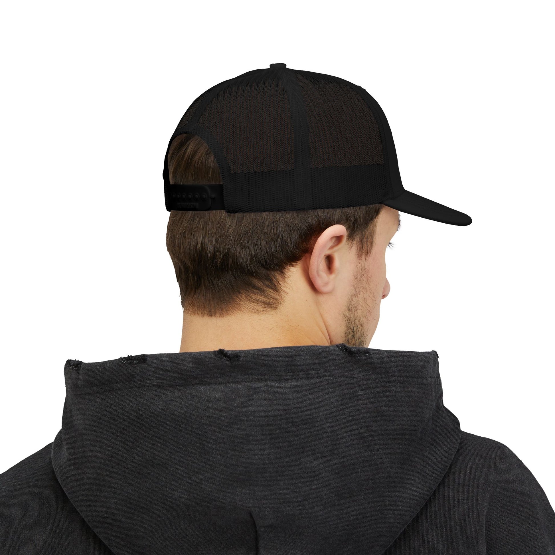 Embroidered Snapback Trucker Cap - Strength from Battle Collection, Adjustable Hat for Outdoors, Sportswear, Trendy Gift