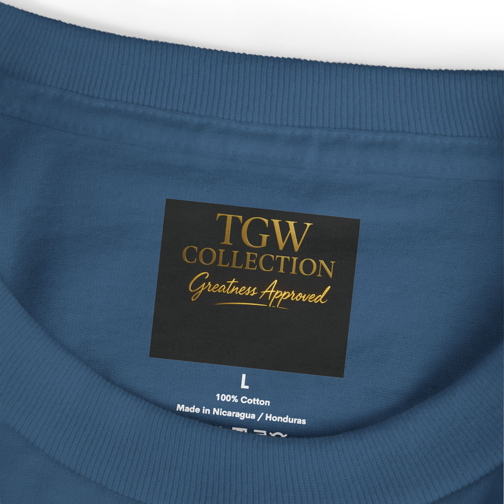 Puzzle-Themed Heavyweight Cotton Tee, Casual Wear