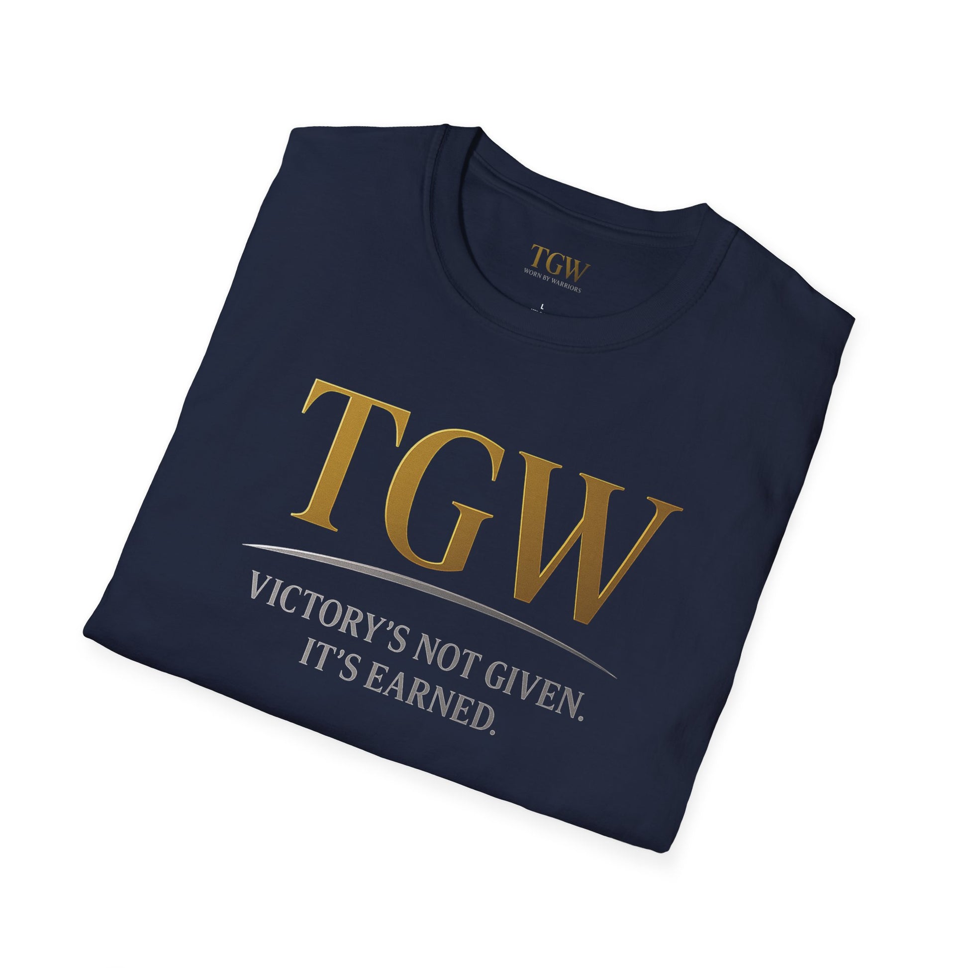 Victory Earned Unisex Softstyle T-Shirt | Motivational Tee, Inspirational Gift, Casual Wear, Empowering Apparel, Everyday Comfort