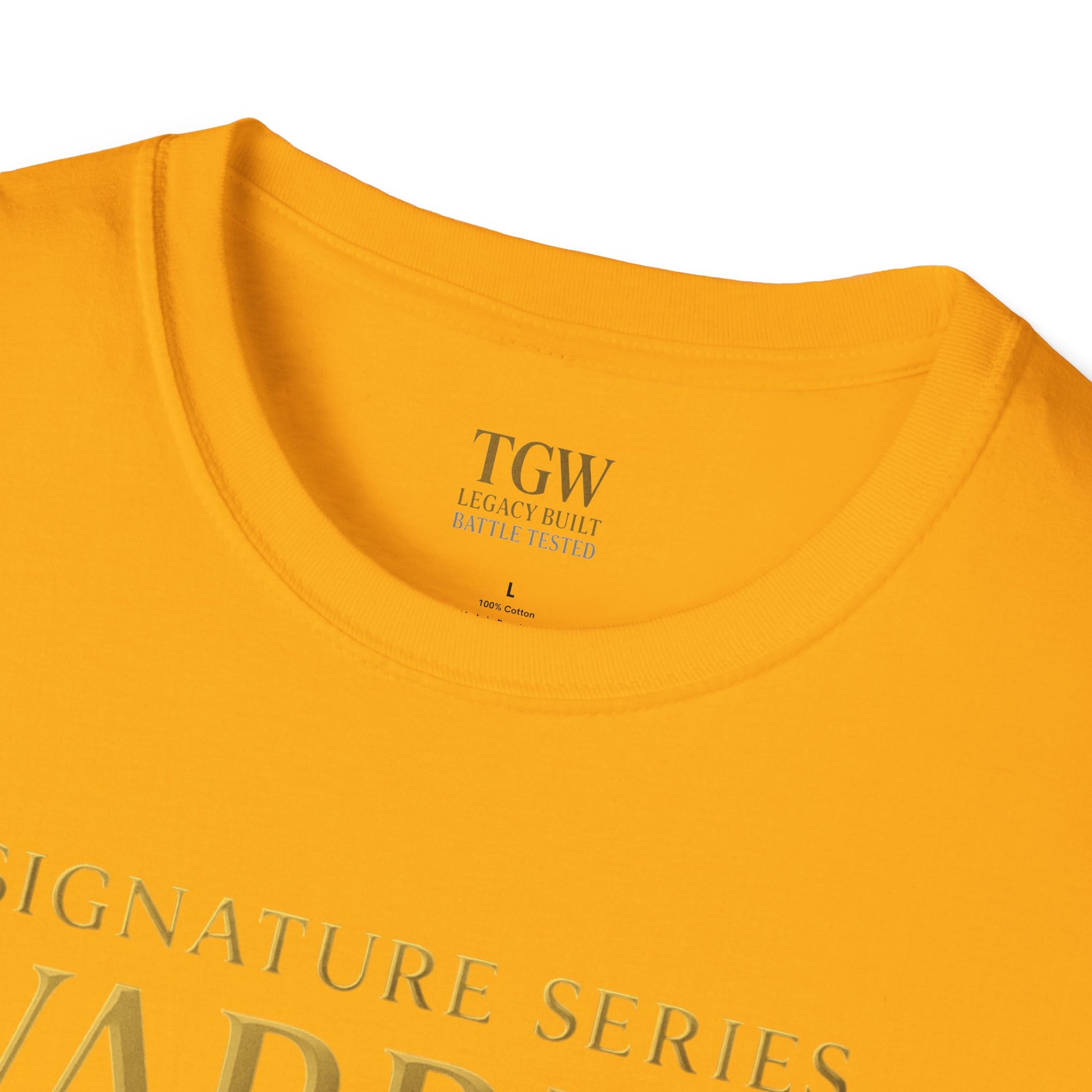 Warrior Gold Unisex Softstyle T-Shirt, Comfortable Tee, Motivational Apparel, Gift for Warriors, Casual Wear, Affirmation Shirt