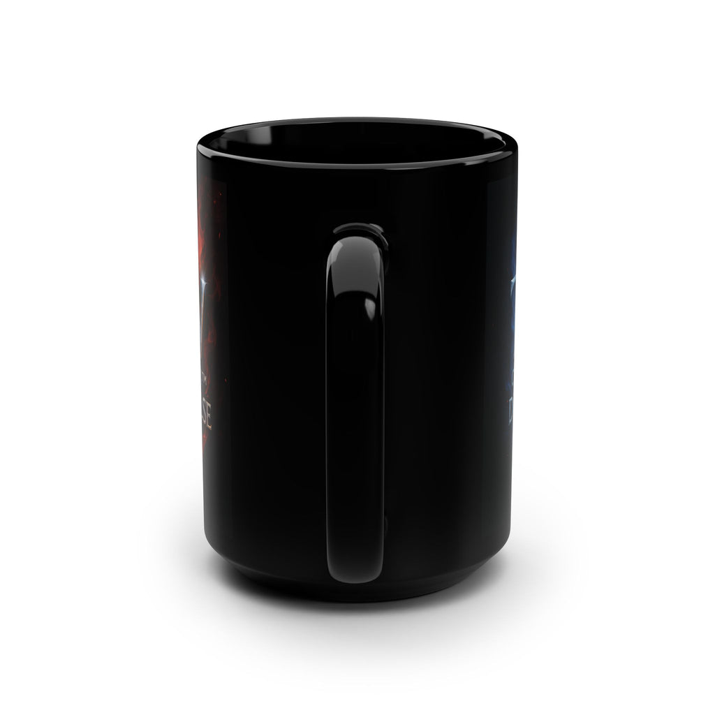TGW Diamond Pulse Black Mug, 15oz