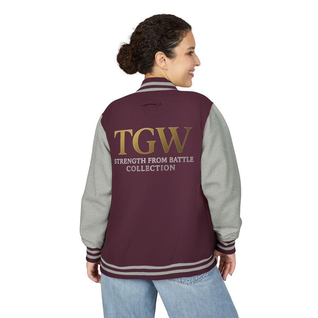Women Heavyweight Letterman Jacket - Vintage Style Varsity Jacket for Everyday Wear, Sports Events, Graduation, Casual Outings, Team Spirit