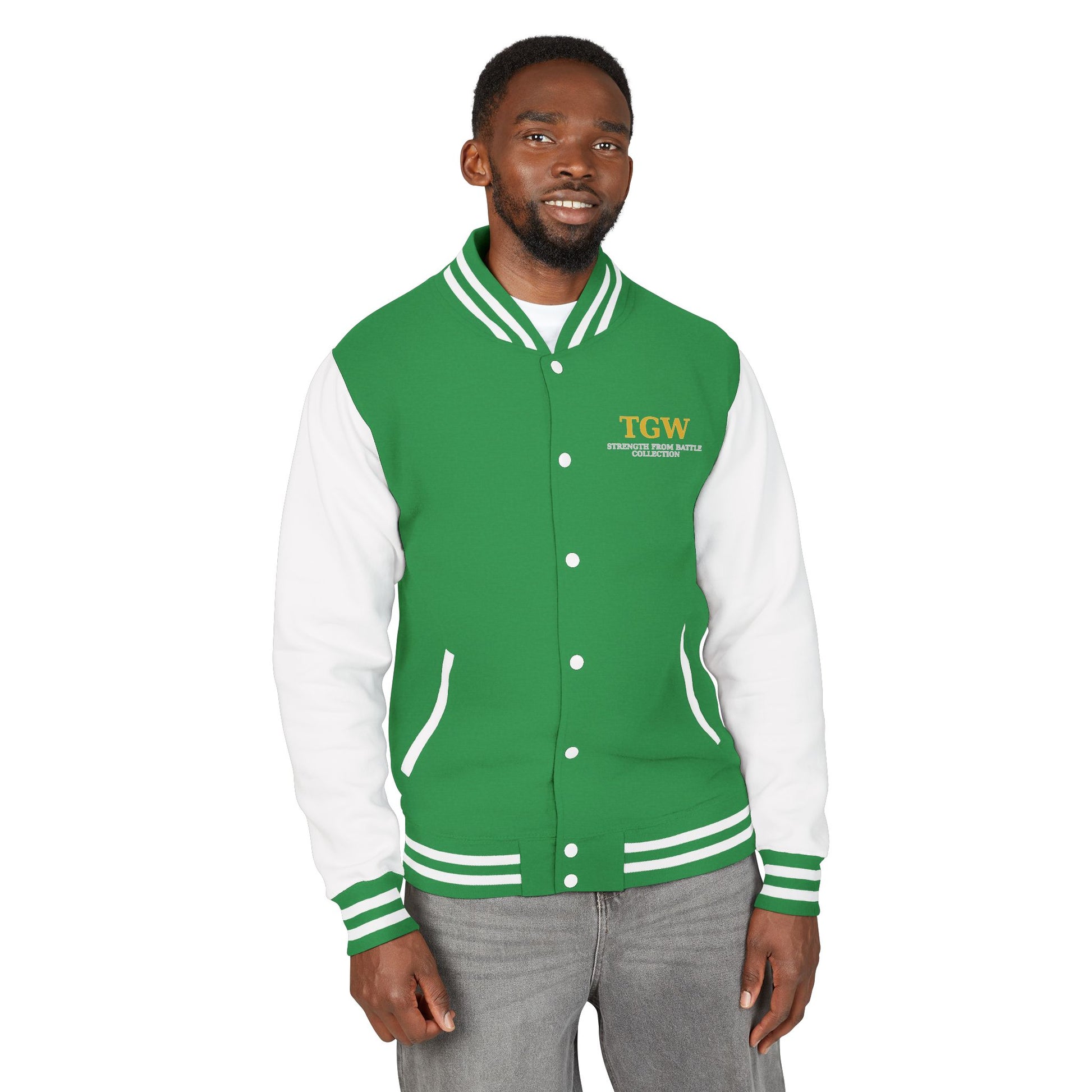 Men Heavyweight Letterman Jacket - Vintage Style Varsity Jacket for Everyday Wear, Sports Events, Graduation, Casual Outings, Team Spirit