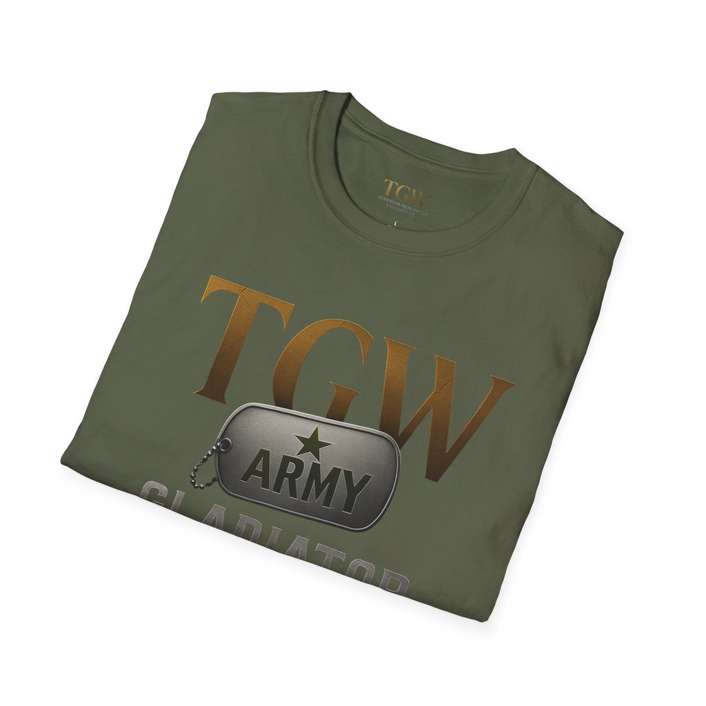 Gladiator Within T-Shirt, Unisex Army Tee, Motivational Gift, Fitness Apparel, Casual Wear, Workout Top, Inspirational Shirt