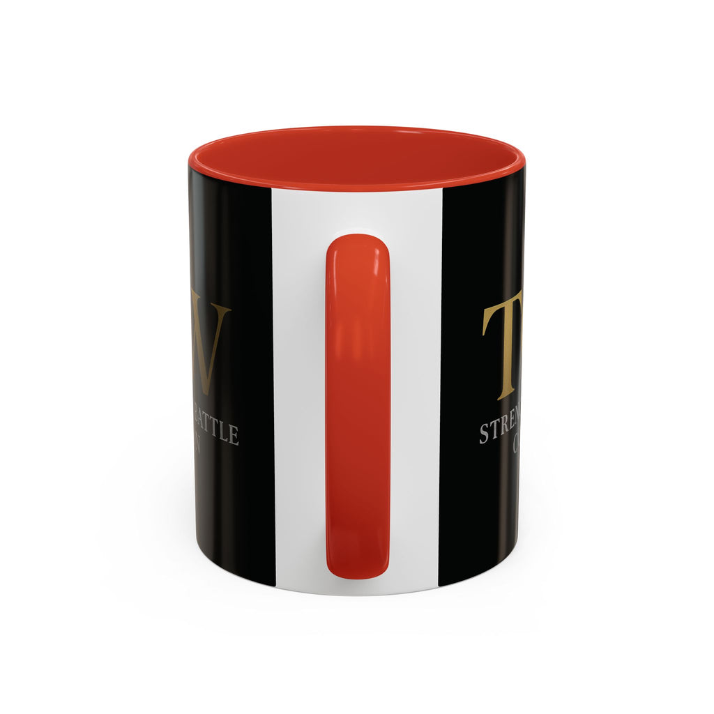 Empowering Accent Coffee Mug - Strength from Battle Collection, Motivational Gift, Coffee Cup, Inspirational Mug, Tea Gift Idea