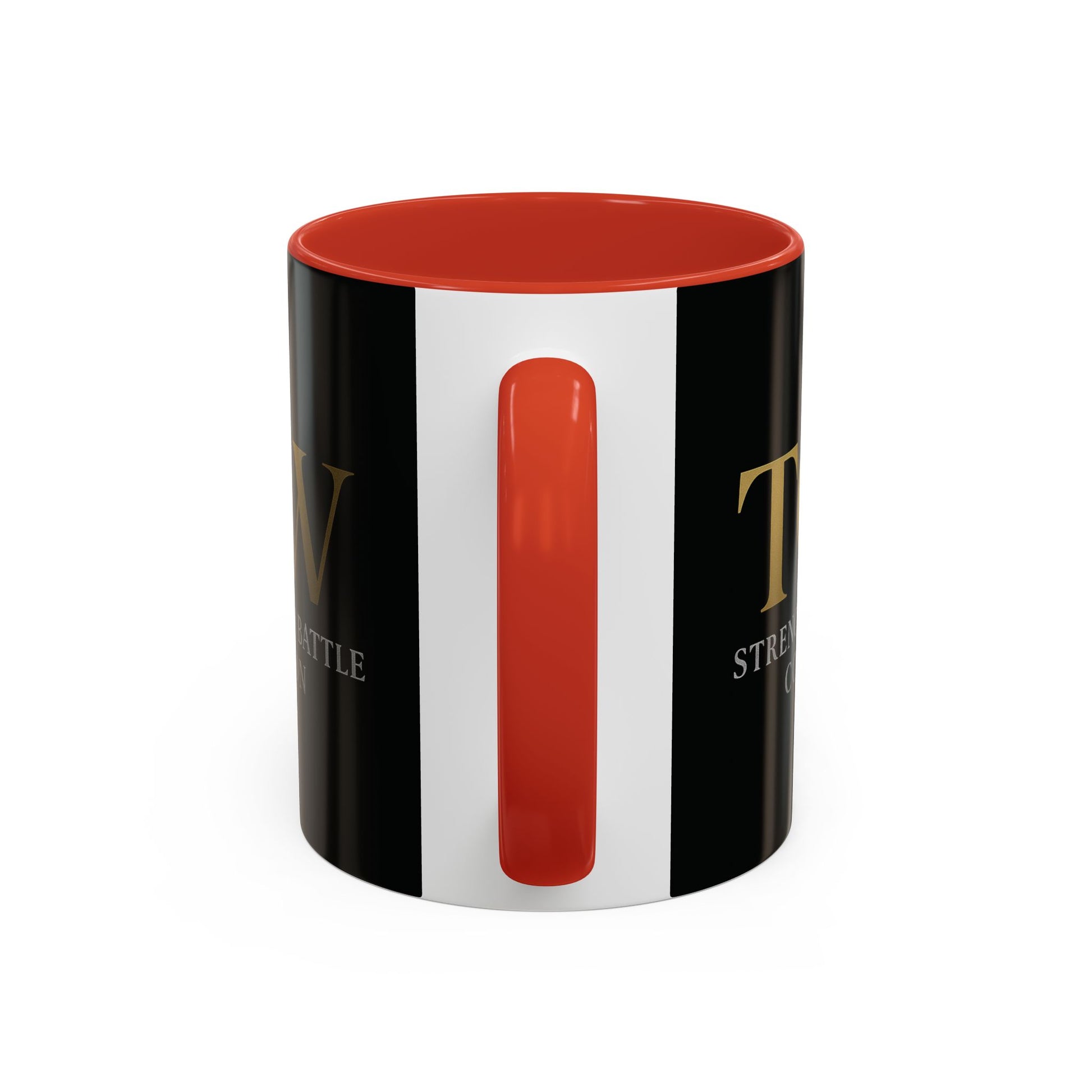 Empowering Accent Coffee Mug - Strength from Battle Collection, Motivational Gift, Coffee Cup, Inspirational Mug, Tea Gift Idea