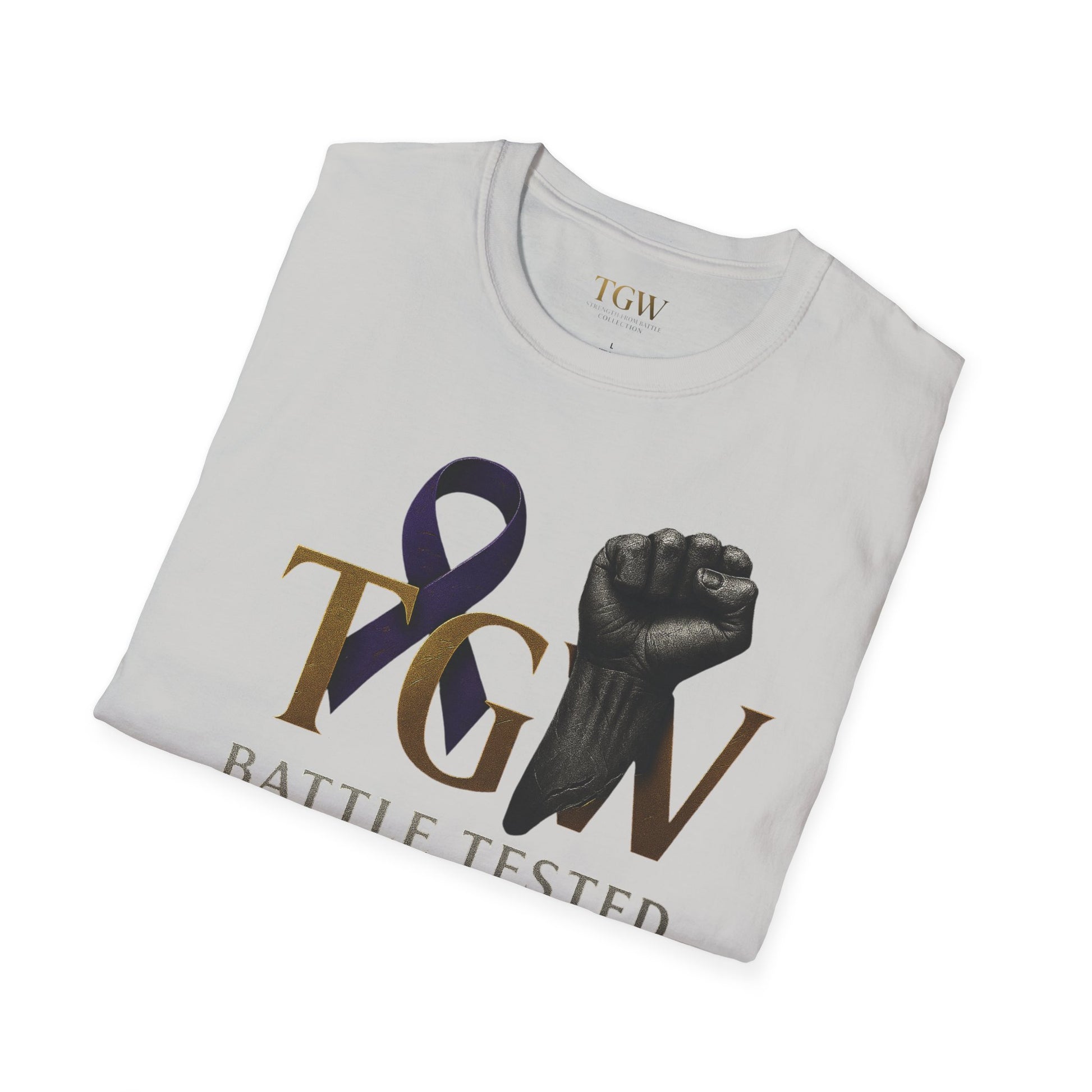 Men Empowerment Graphic Tee - Soft style T-Shirt, Battle Tested Shirt, Motivational Gift, Activism Apparel, Everyday Wear, Gift for Heroes