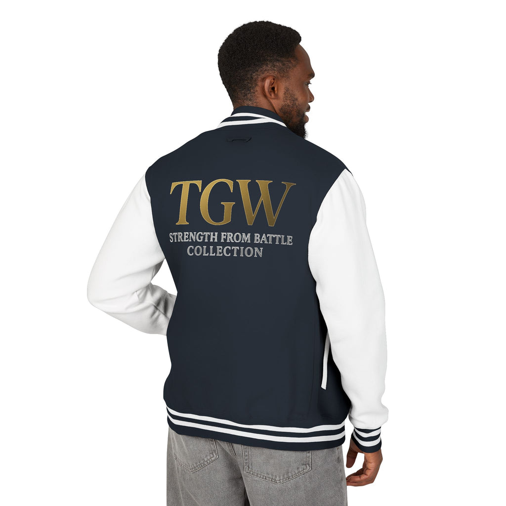 Men Heavyweight Letterman Jacket - Vintage Style Varsity Jacket for Everyday Wear, Sports Events, Graduation, Casual Outings, Team Spirit