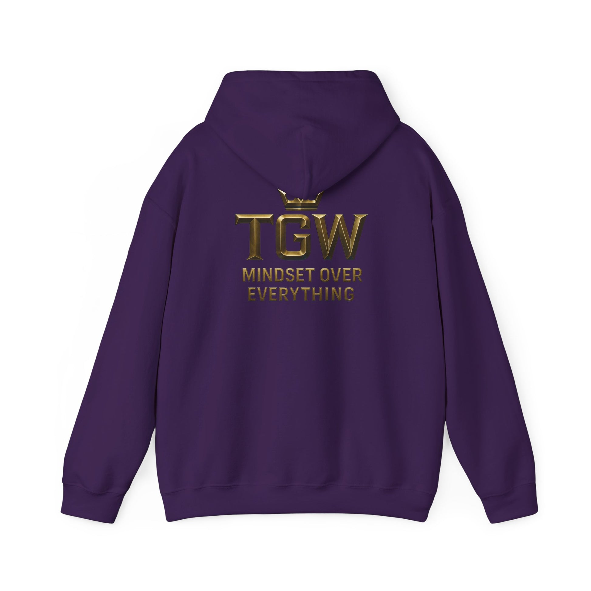 TGW Collection Hooded Sweatshirt: Mindset Over Everything, Style, Cozy Fashion, Gift Idea, Casual, Street-wear