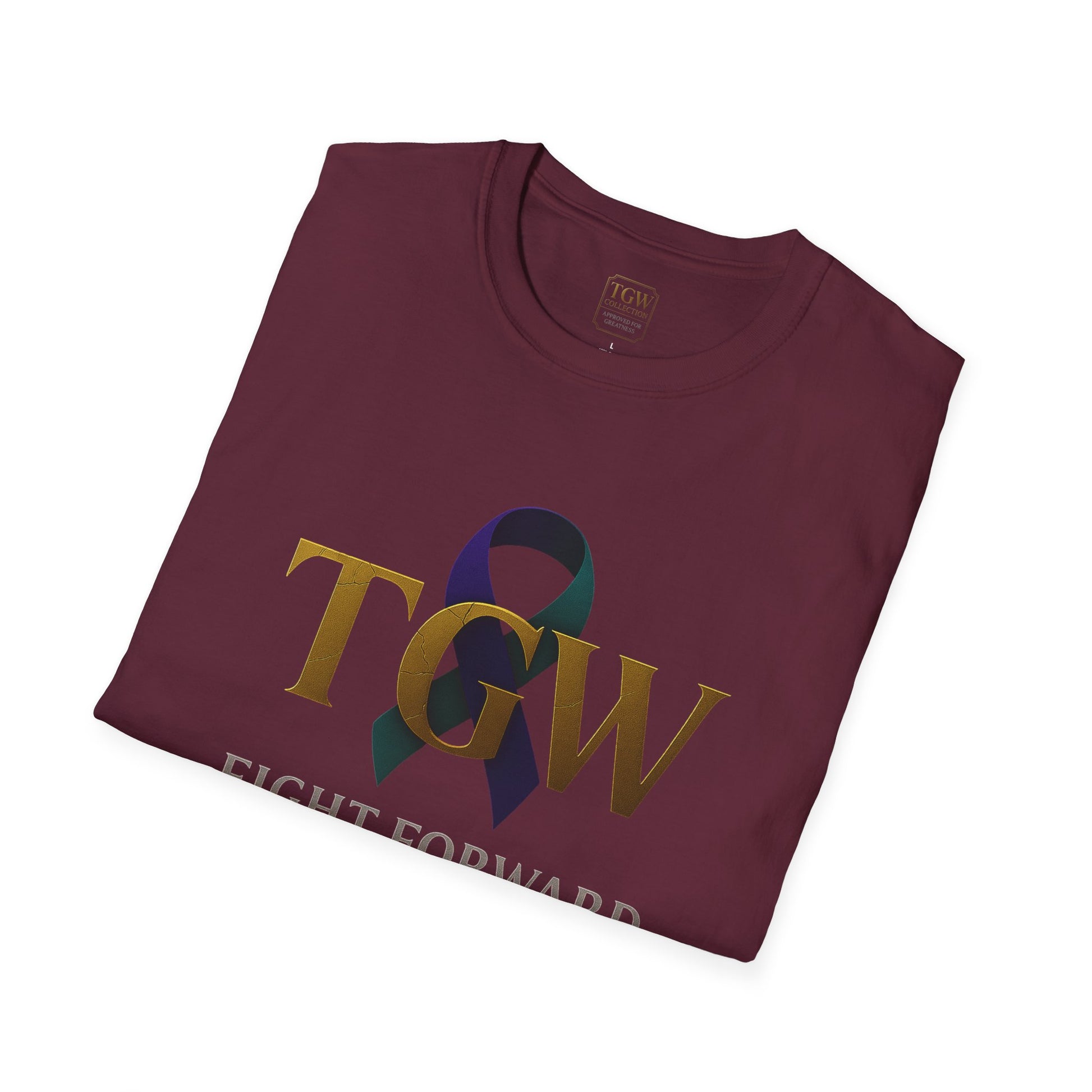 Inspirational T-Shirt, Fight Forward Awareness Tee, Supportive Gift, Casual Wear, Motivational Apparel