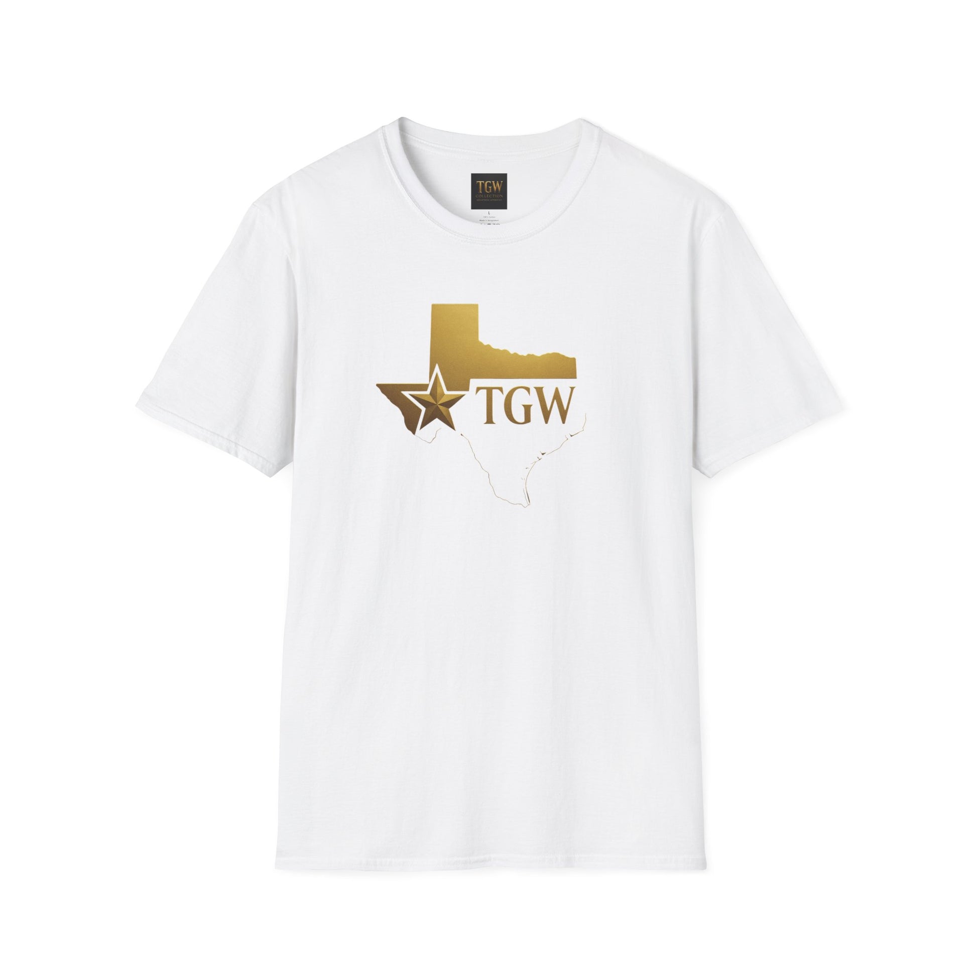 Texas Gold Star TGW T-Shirt — State Outline & Star Logo
