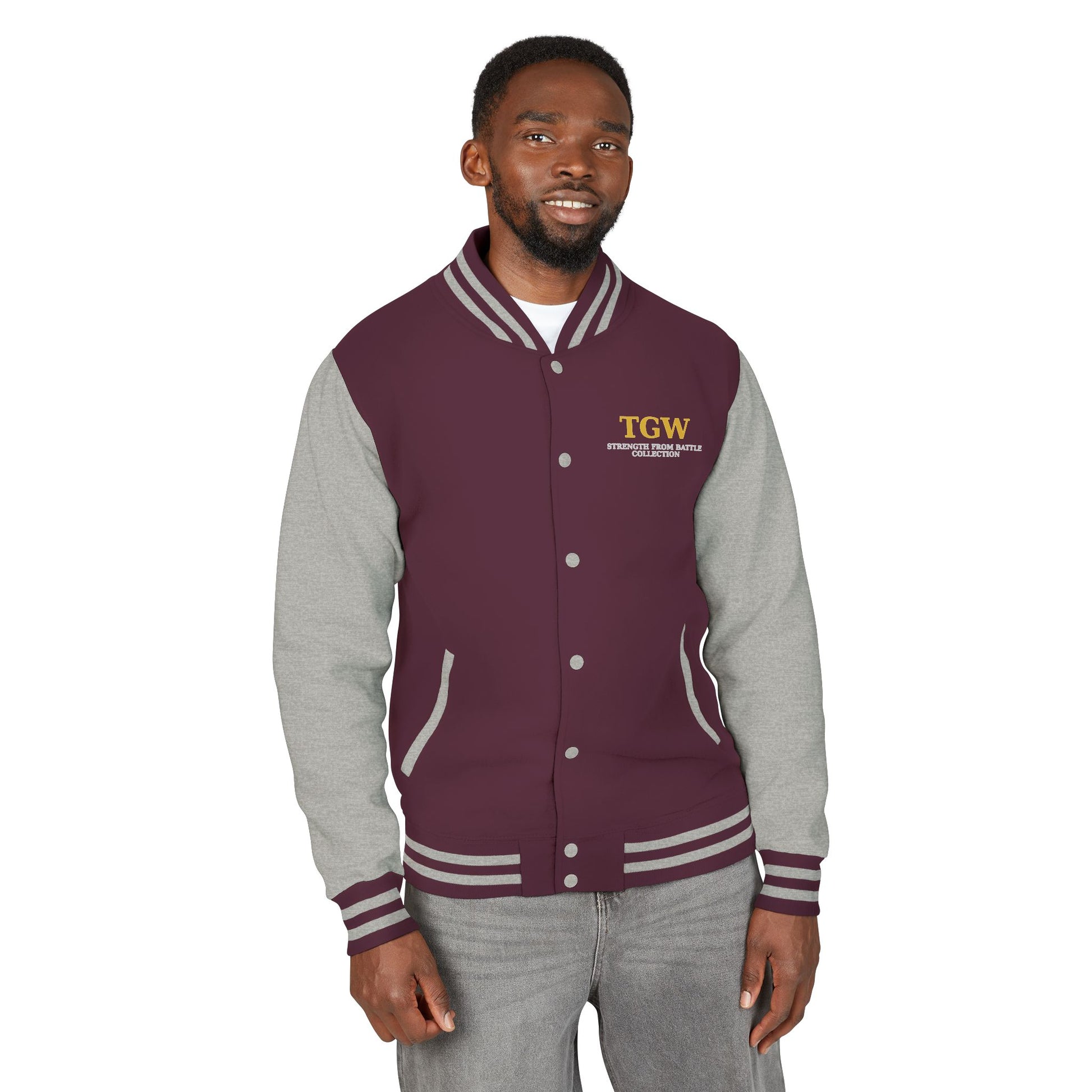 Men Heavyweight Letterman Jacket - Vintage Style Varsity Jacket for Everyday Wear, Sports Events, Graduation, Casual Outings, Team Spirit
