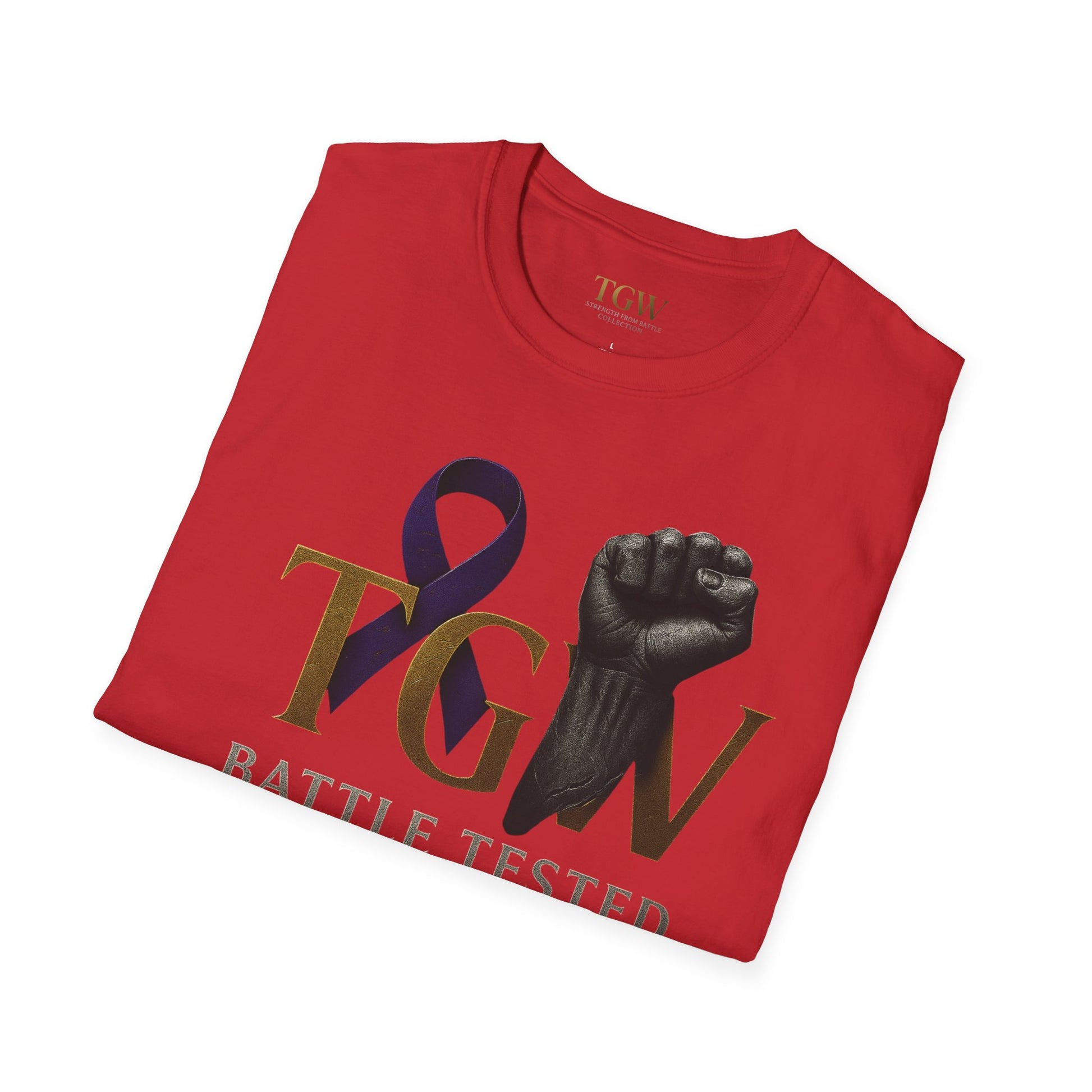Men Empowerment Graphic Tee - Soft style T-Shirt, Battle Tested Shirt, Motivational Gift, Activism Apparel, Everyday Wear, Gift for Heroes