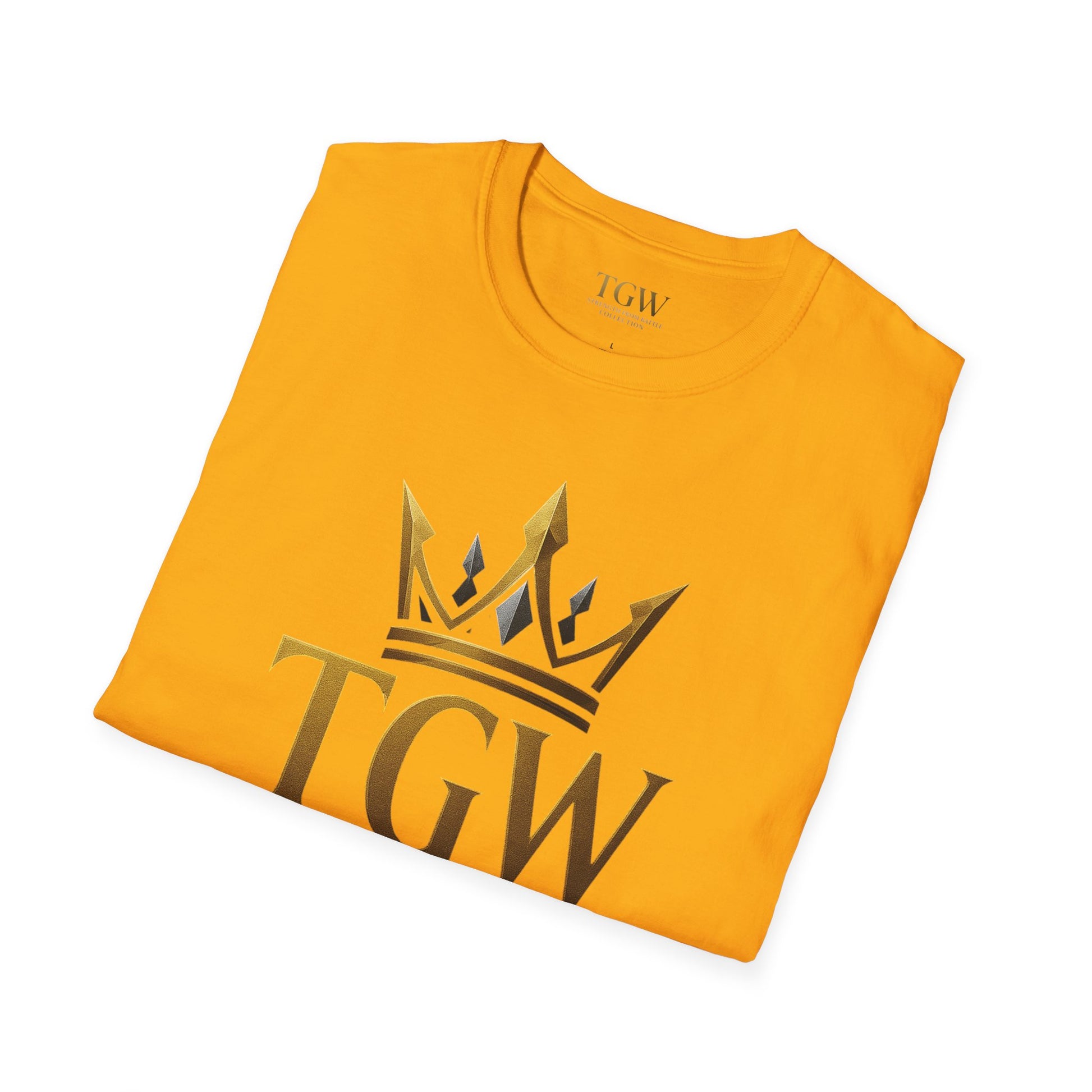 Men Gladiator T-shirt | Motivational Tee, Fitness Shirt, Gift for Him, Empowerment Apparel, Gold Crown Design