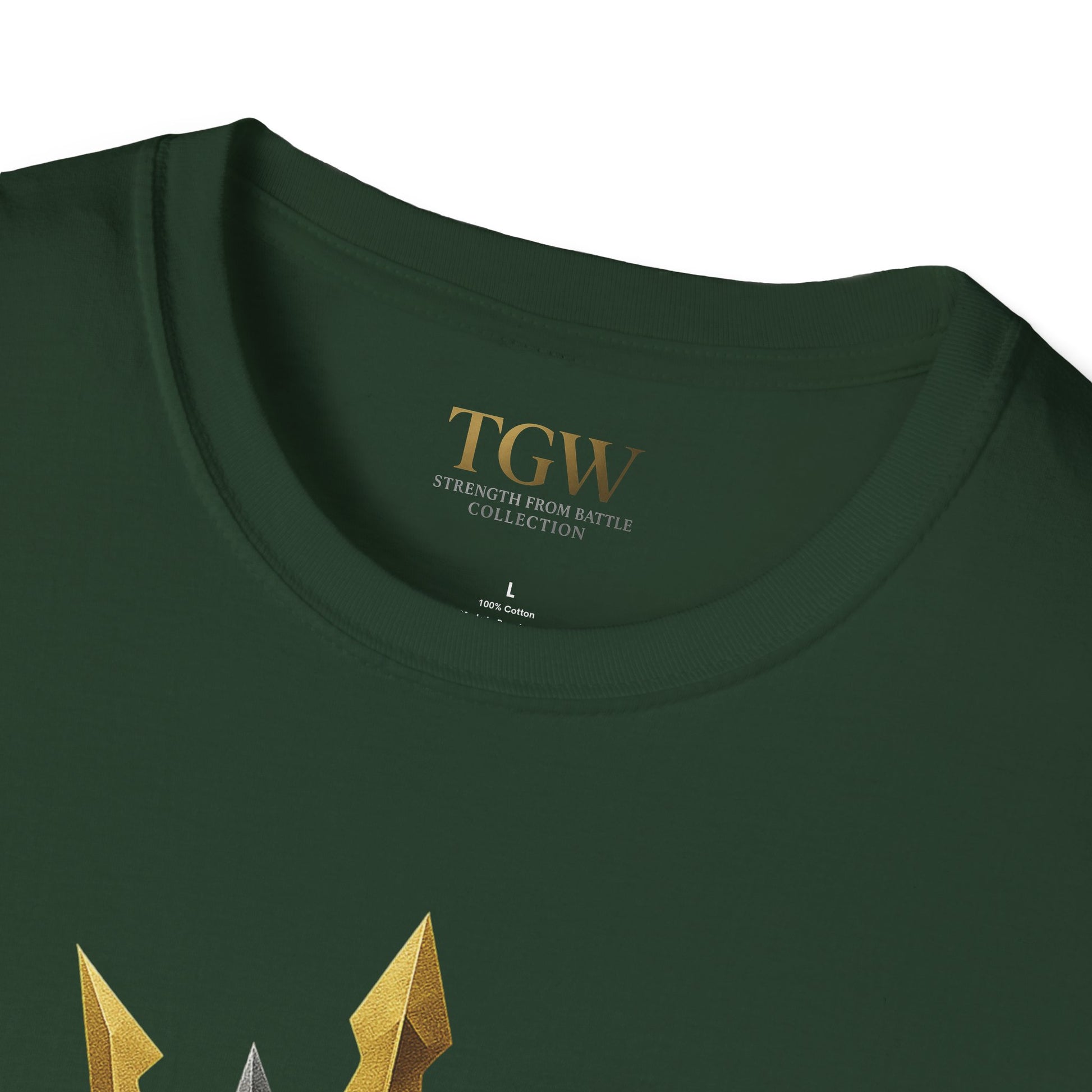 Men Gladiator T-shirt | Motivational Tee, Fitness Shirt, Gift for Him, Empowerment Apparel, Gold Crown Design