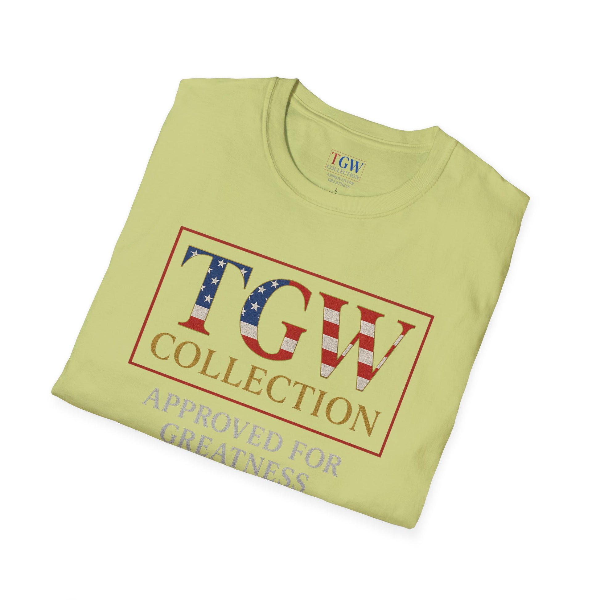 Soft style T-Shirt: TGW Collection, Approved for Greatness - Comfortable Apparel for Everyday, Gifts for Friends, USA Pride
