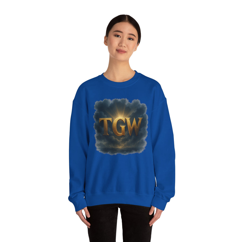 TGW Vintage Crewneck Sweatshirt, Cozy Fashion, Casual Wear, Autumn Layers, Relaxed Style